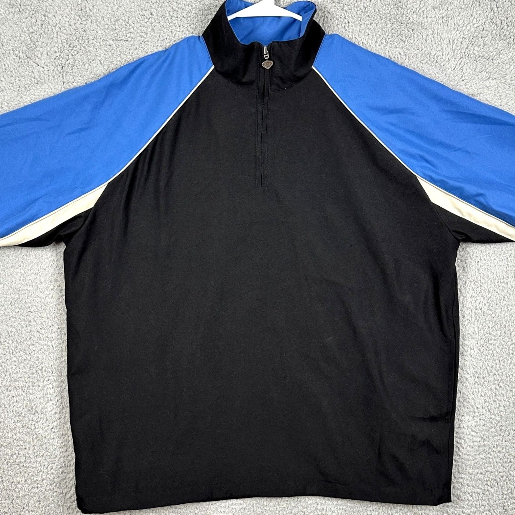 Callaway Callaway Jacket Pullover Mens Large Blue Black Quarter Zip Long Sleeve Logo Size US L / EU 52-54 / 3 - 3 Thumbnail