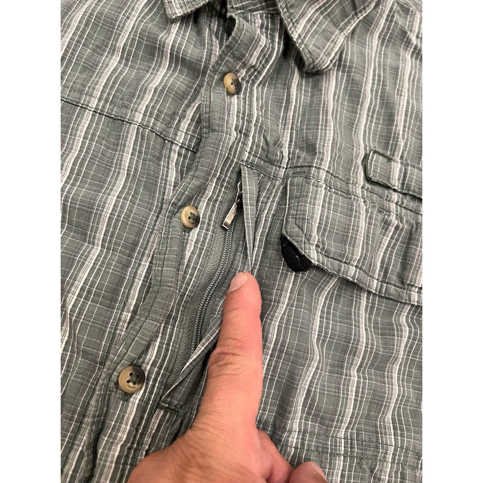 Wrangler Wrangler Shirt Plaid Button-Up Men’s Medium Green Casual Western, Outdoors, Cotton, Short Sleeve, Pockets, All Seasons Size US M / EU 48-50 / 2 - 6 Thumbnail