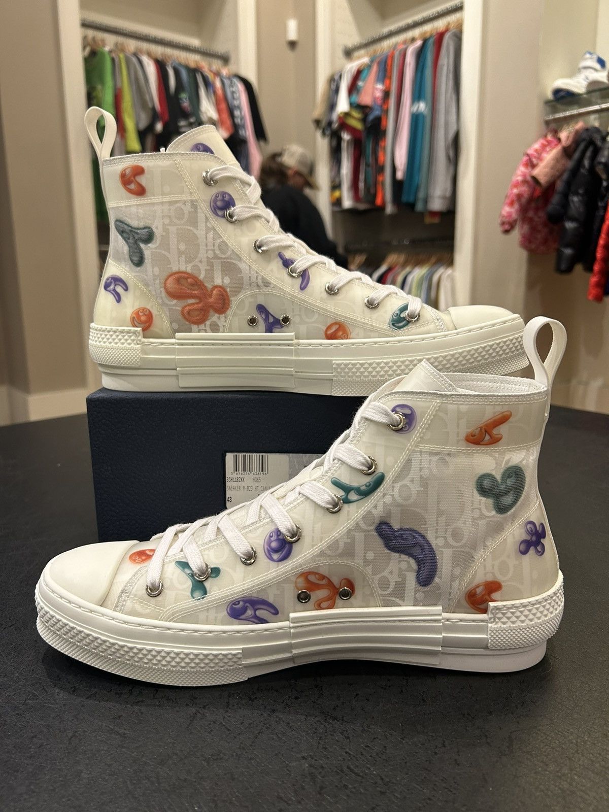 Dior Dior B23 High Top Kenny Scharf Size US 10 / EU 43 - 2 Thumbnail