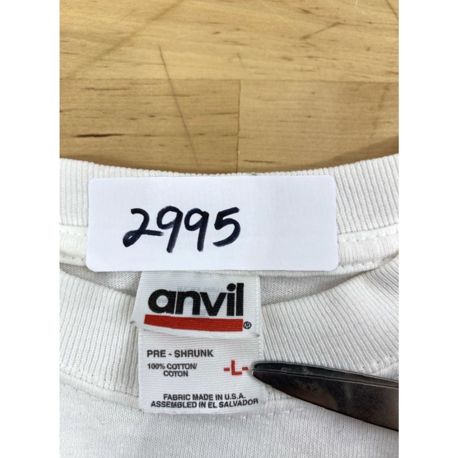 Anvil VINTAGE Celebrate America Orleans 2002 White T Shirt Anvil Graphic Tee Unisex Size L Size US L / EU 52-54 / 3 - 4 Thumbnail