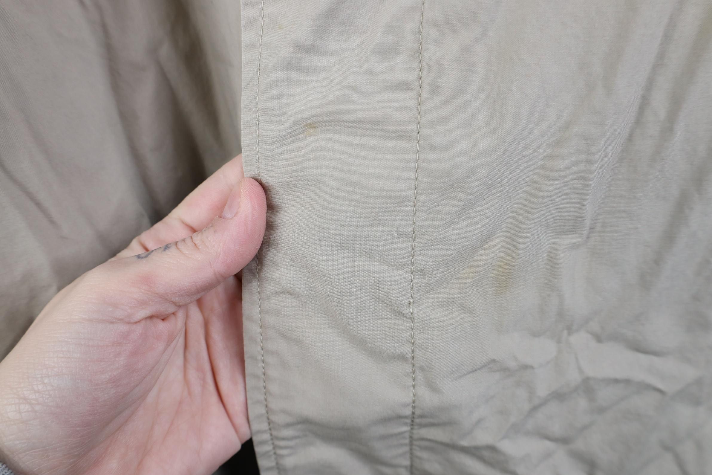 Tommy Hilfiger Vintage 90s Tommy Hilfiger Trench Coat Rain Jacket Beige Size US L / EU 52-54 / 3 - 6 Thumbnail