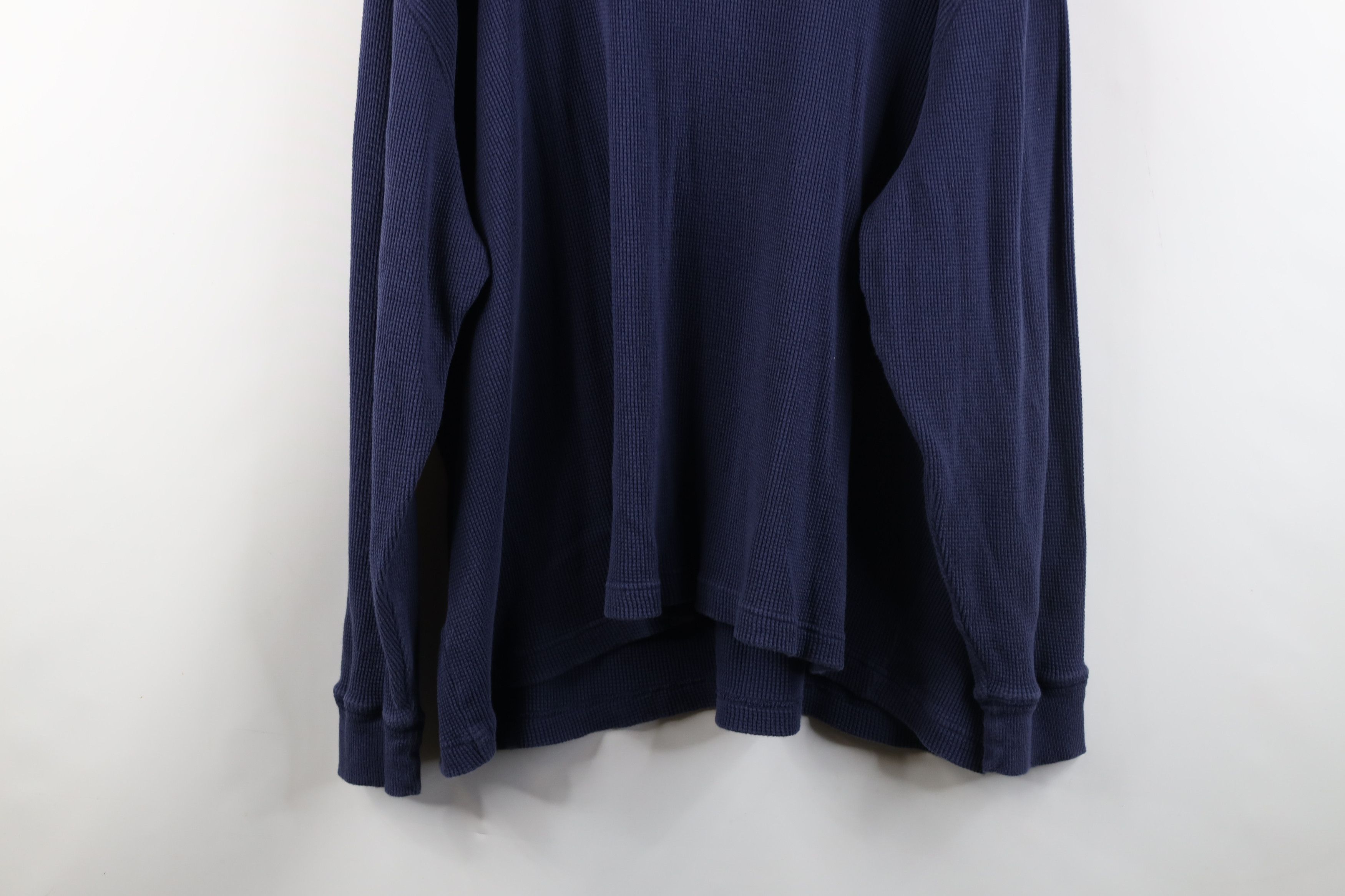 Vintage Vintage 90s Streetwear Waffle Knit Long Sleeve T-Shirt Size US XXL / EU 58 / 5 - 10 Thumbnail