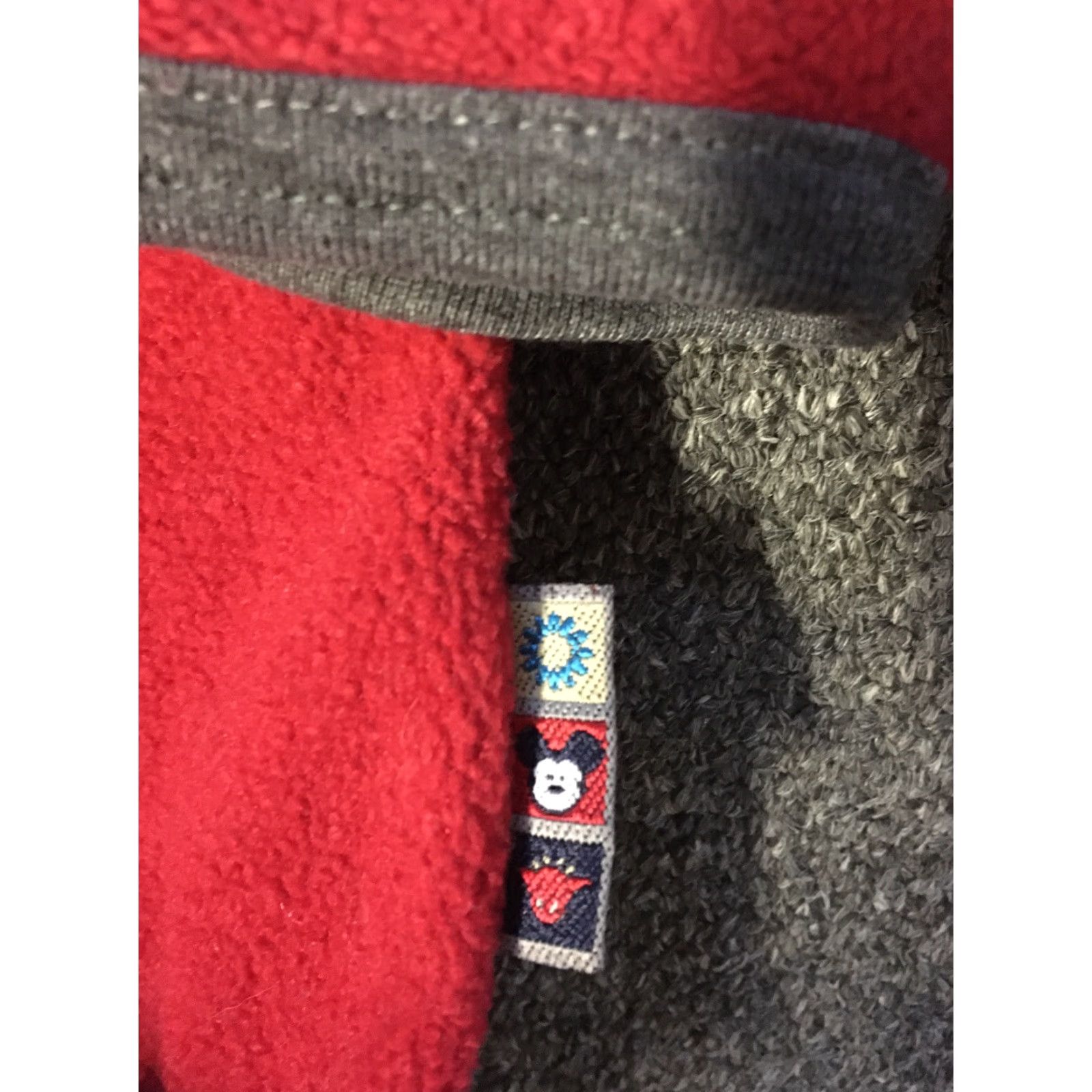 Disney VINTAGE 90s Mickey Mouse 1/4 Zip Fleece Jacket L Red Disney Men Shirt Jacket Mens Carded Theme Park Disneyland USA Size US L / EU 52-54 / 3 - 3 Thumbnail