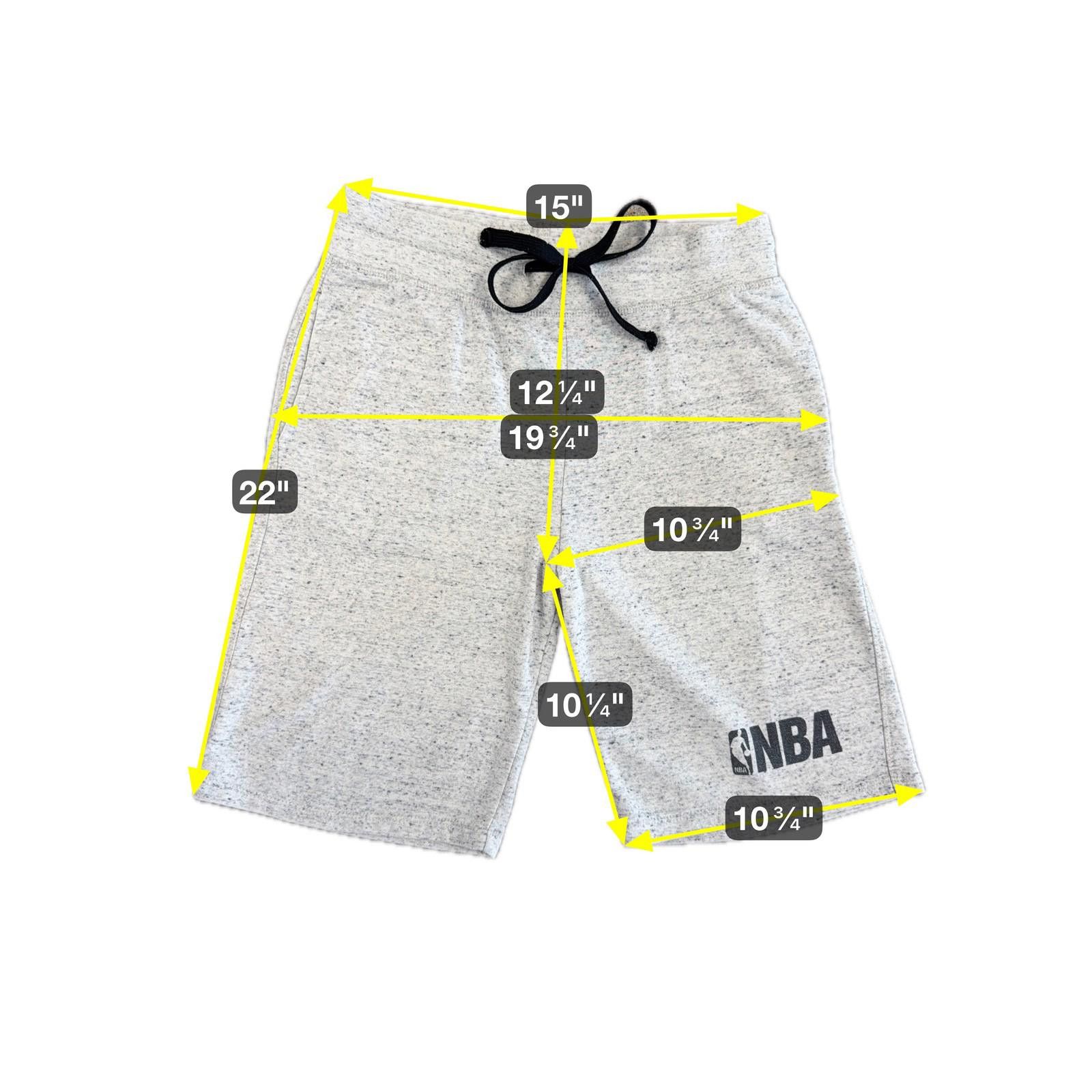 NBA NBA Basketball Shorts Mens S Gray Casual Drawstring Logo Size ONE SIZE - 2 Thumbnail