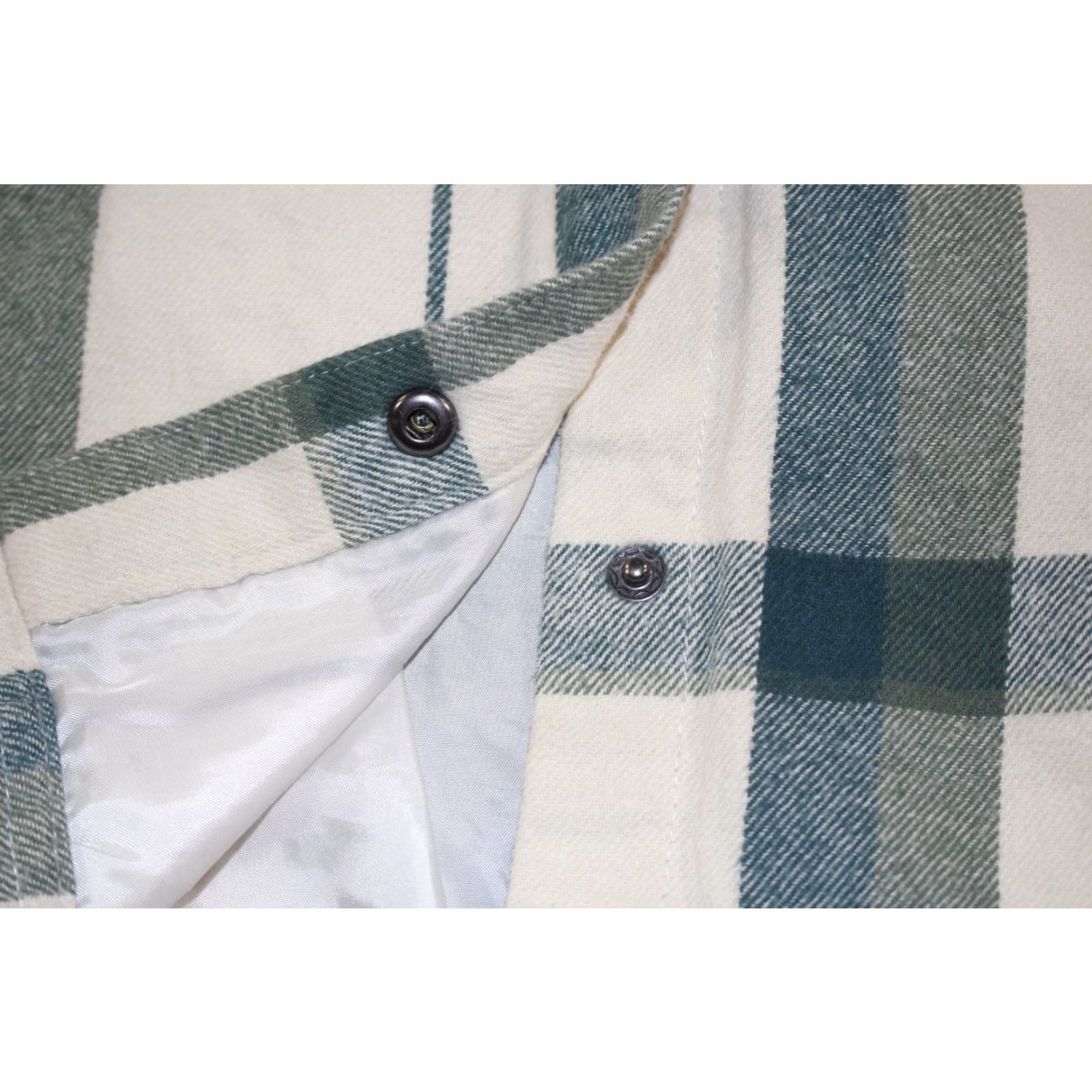 Vans Vans Shirt Men's S Flannel Jacket Shacket Lined Long Pockets Plaid Beige Green Size US S / EU 44-46 / 1 - 5 Thumbnail