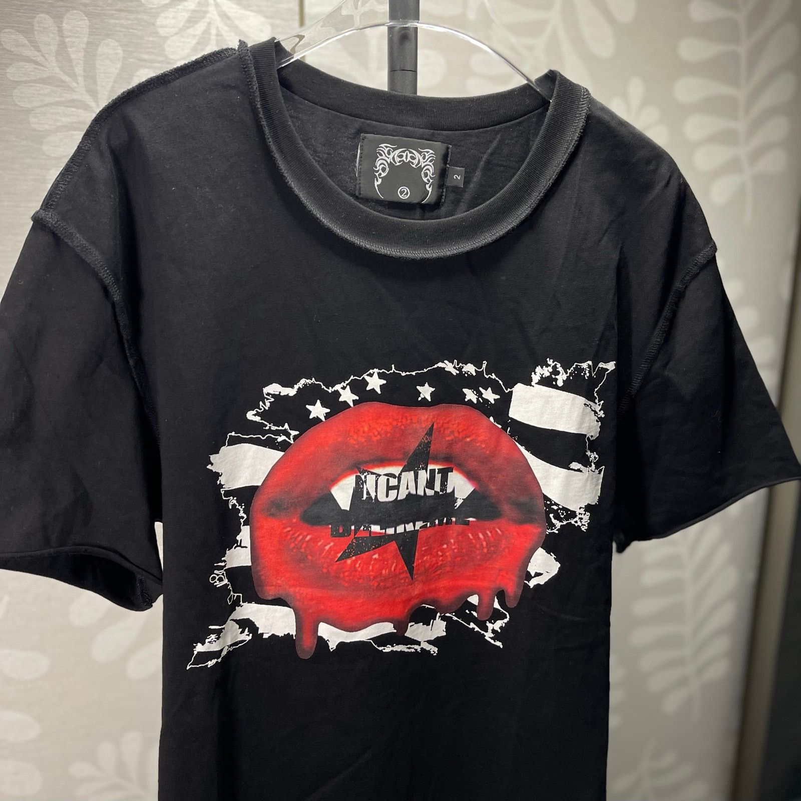 Japanese Brand Y2K Mouth Graphic T-Shirt Men’s size M Black Red Lips Tee Size US M / EU 48-50 / 2 - 6 Thumbnail