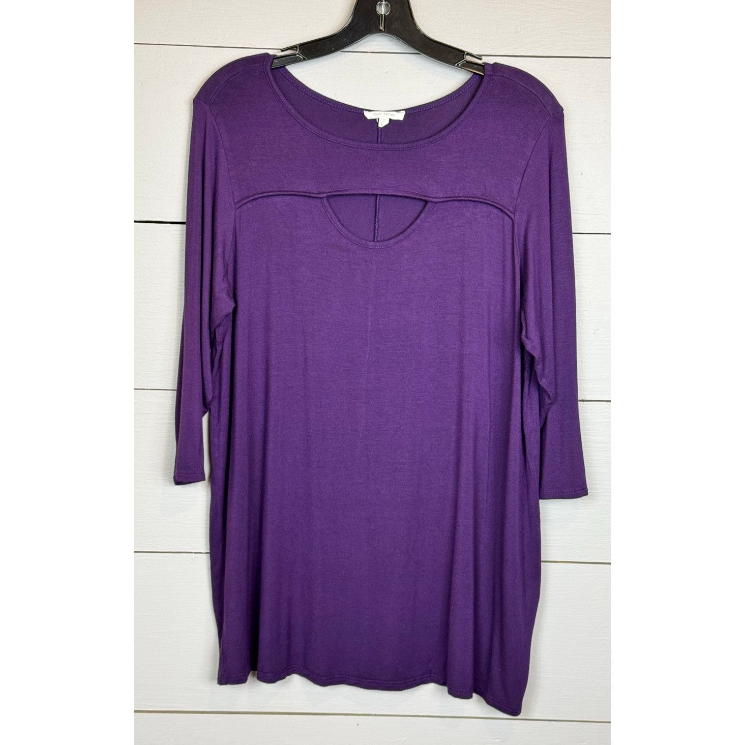 Other Ava James 3/4 Sleeve Top Women's Size 1X Size XL / US 12-14 / IT 48-50 - 1 Thumbnail