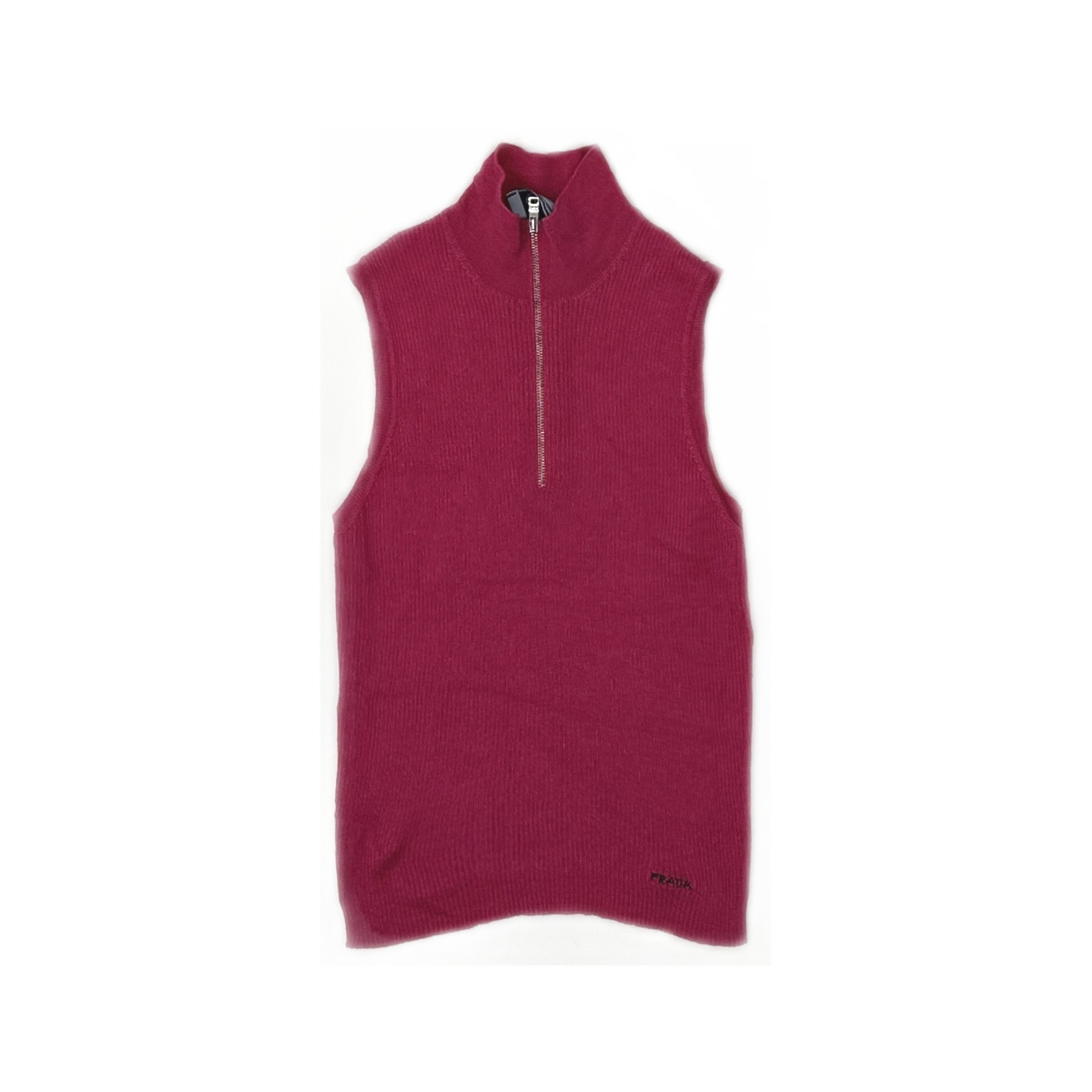 Prada Prada Zip-Neck Knit Sweater Size 40 Size S / US 4 / IT 40 - 1 Thumbnail