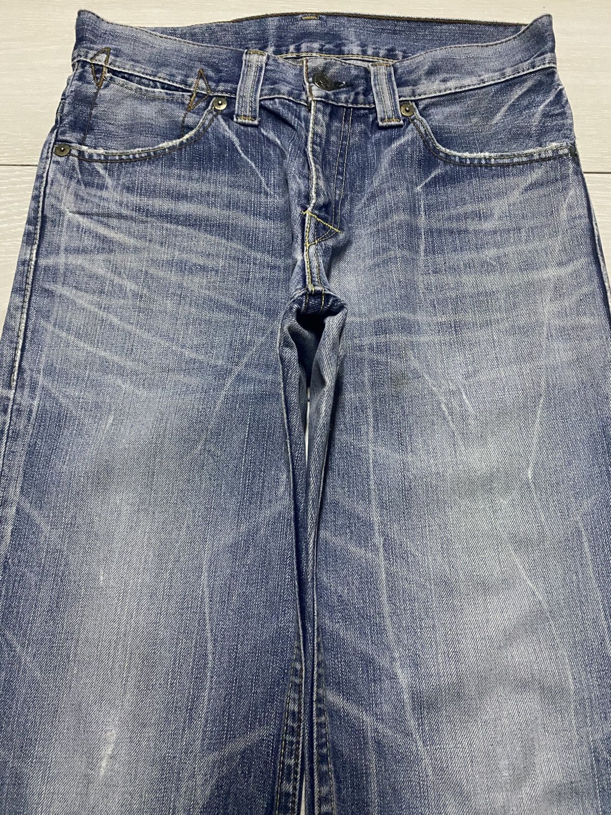 Levi's Vintage Levis 502 Thunder Wash Distressed Loose Jeans Size US 32 / EU 48 - 3 Thumbnail
