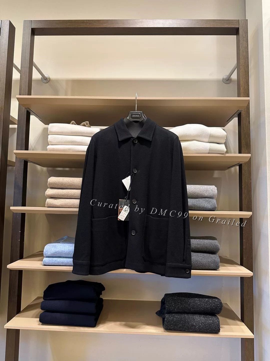 Ermenegildo Zegna Zegna Men's Black Wool Jacket Size US L / EU 52-54 / 3 - 1 Thumbnail