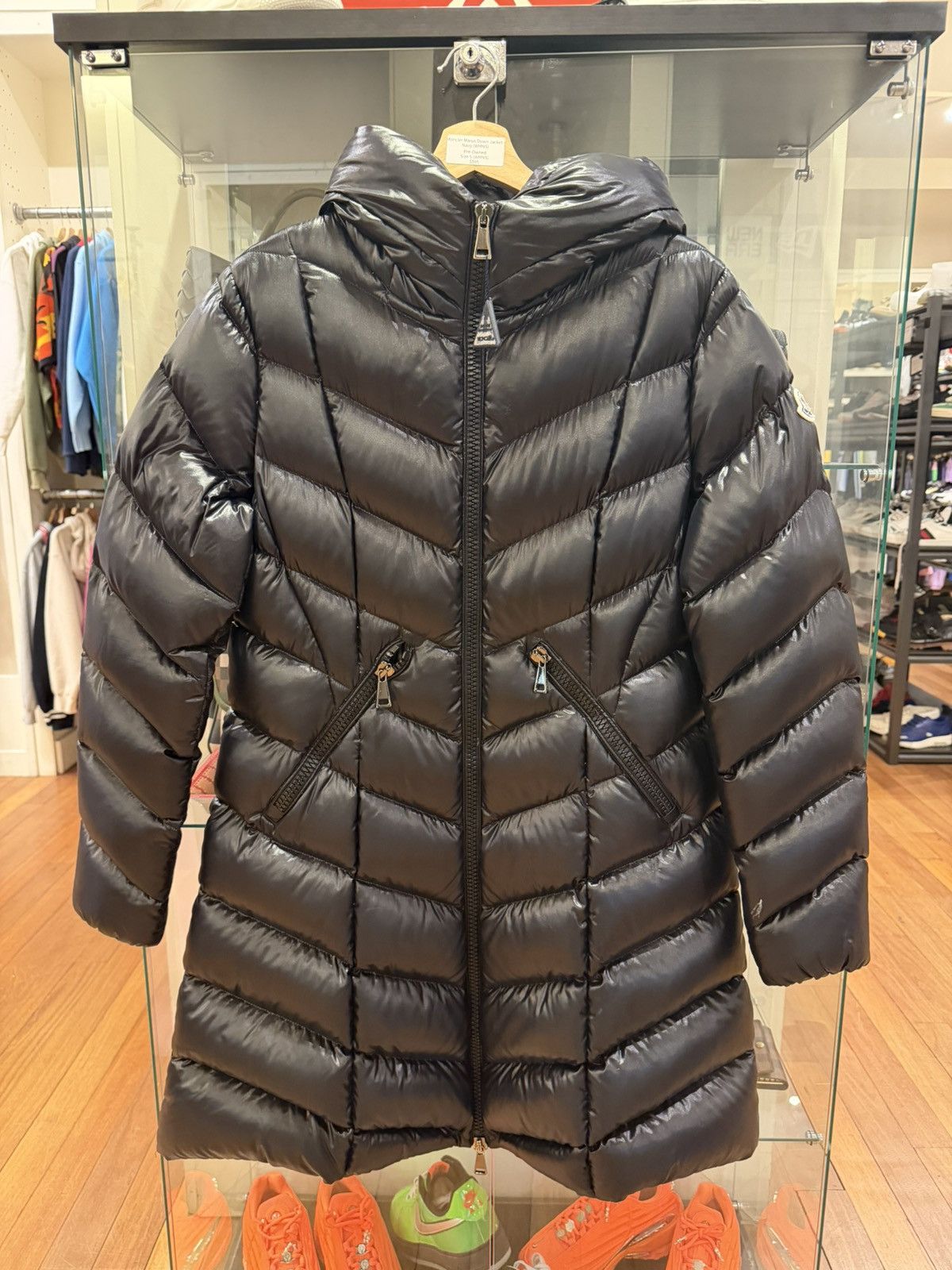 Moncler Moncler WMNs Marus Long Down Jacket - Black Size XL / US 12-14 / IT 48-50 - 1 Thumbnail