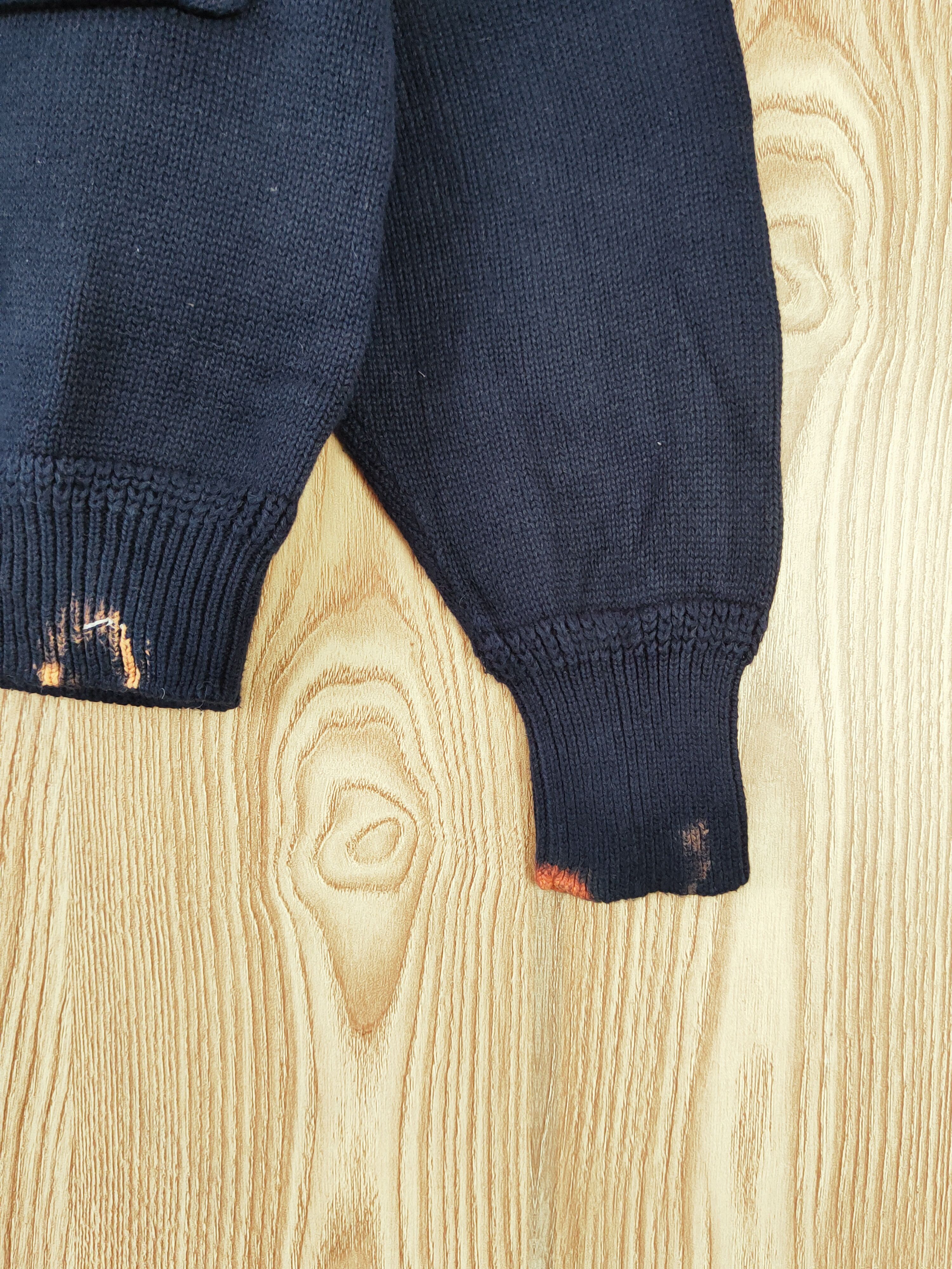 Japanese Brand × Vintage Craft Navy Knitwear Sweatshirts #W814 Size M / US 6-8 / IT 42-44 - 6 Thumbnail