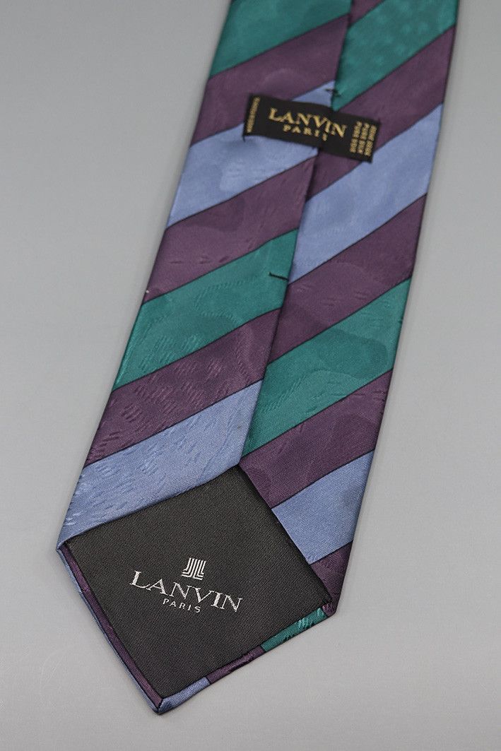 Lanvin Lanvin Paris Vintage Silk Tie Size ONE SIZE - 2 Thumbnail