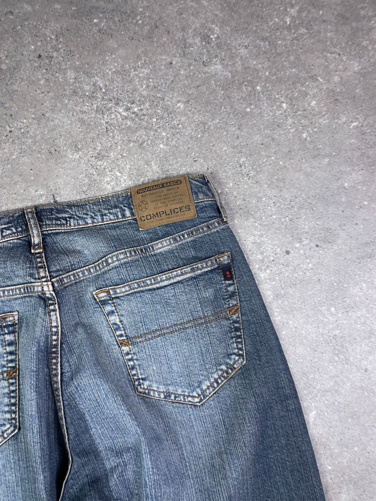 Japanese Brand × Vintage Vintage Y2K Japanese Wide Leg Faded Denim Balenciaga Style Size US 32 / EU 48 - 3 Thumbnail