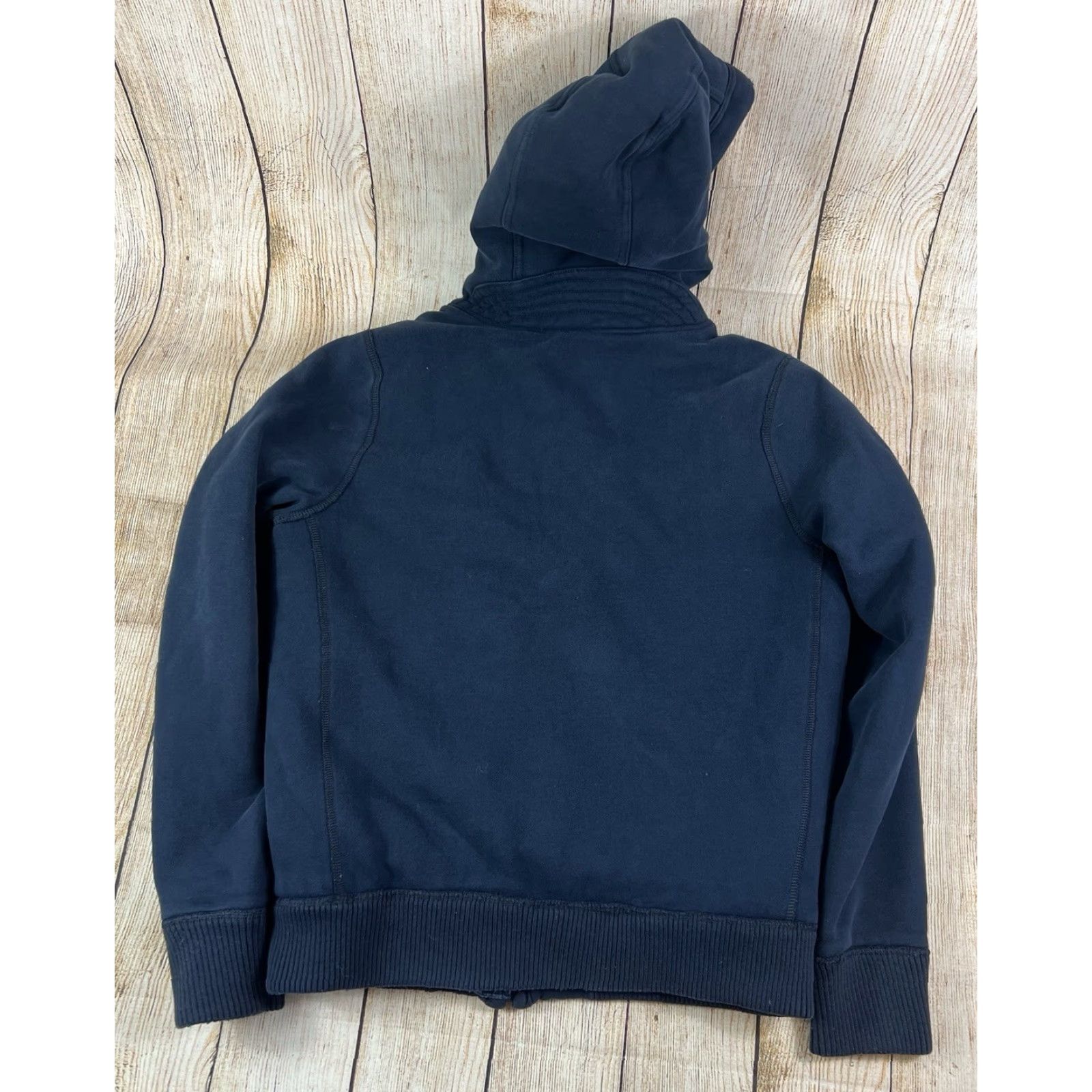 Abercrombie & Fitch VINTAGE Abercrombie & Fitch Men Hoodie Jacket Blue Wolf Jaw Bomber Short Coat Size US L / EU 52-54 / 3 - 2 Thumbnail