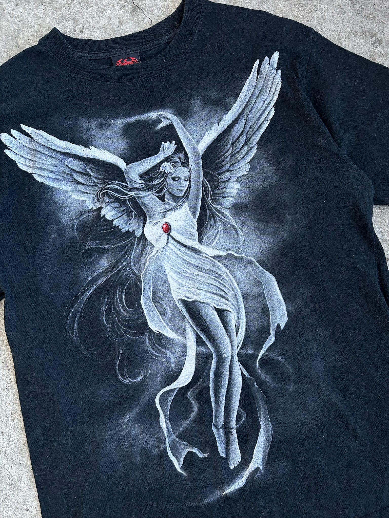 Band Tees Vintage Y2K Sexy ANGEL BROKE VAMP Girl Blood DEAD Horror Tee Size US L / EU 52-54 / 3 - 8 Thumbnail