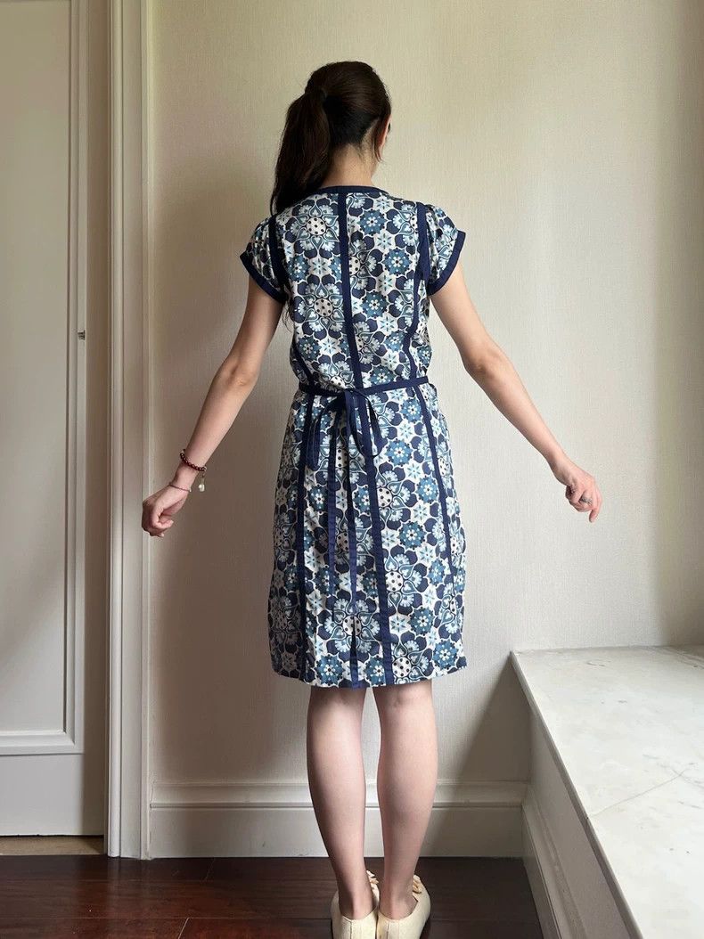 Kenzo KENZO Blue and white diagonal collar Chinese body-hugging Size XS / US 0-2 / IT 36-38 - 2 Thumbnail