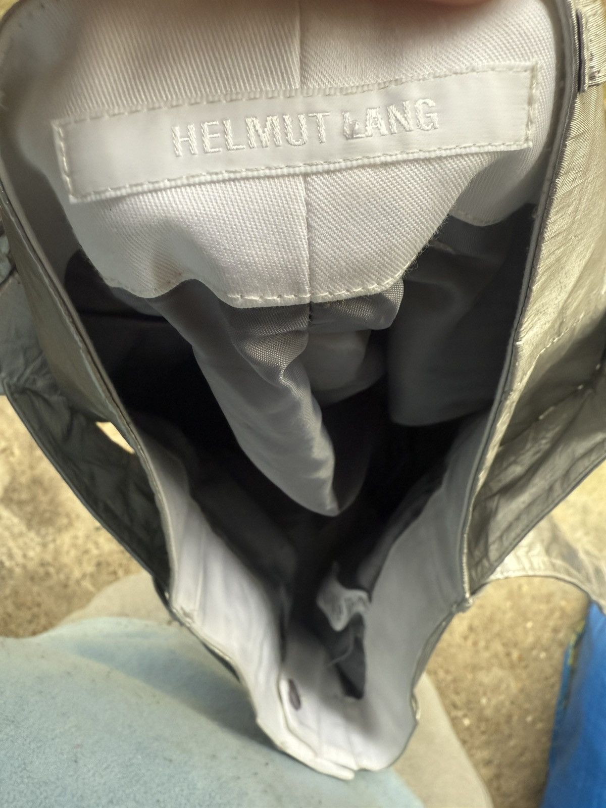 Helmut Lang Silver Helmut Land 2022 Runway wide-leg cargo trousers Size US 28 / EU 44 - 5 Thumbnail