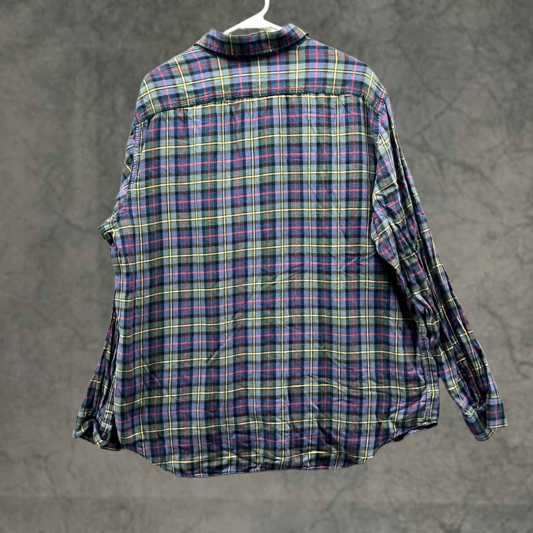 Polo Ralph Lauren Polo Ralph Lauren Shirt Men XL Flannel Green Purple Plaid Button Down Vintage Size US XL / EU 56 / 4 - 1 Thumbnail