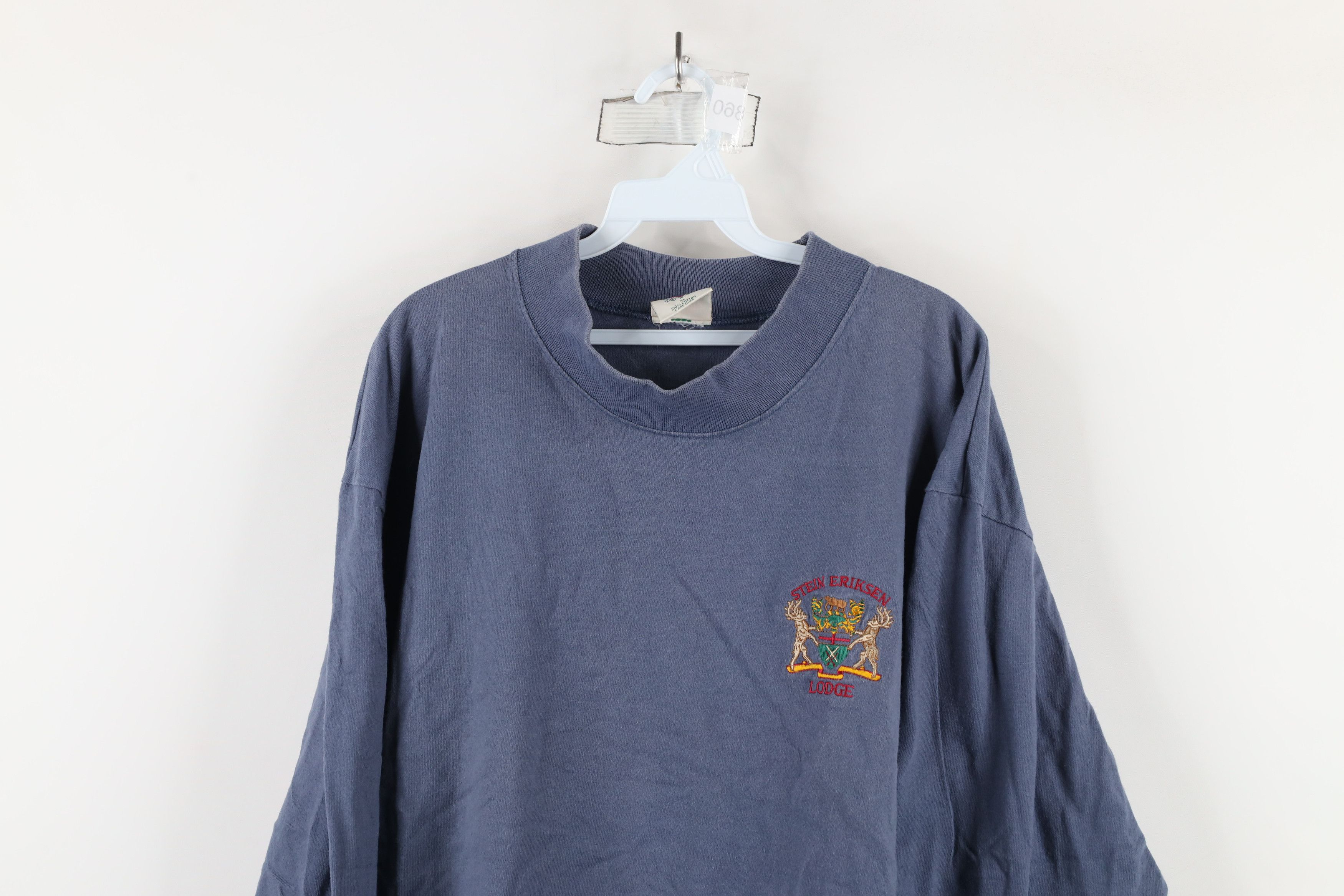 Vintage Vintage 90s Eriksen Lodge Mock Neck Long Sleeve T-Shirt USA Size US XL / EU 56 / 4 - 2 Thumbnail