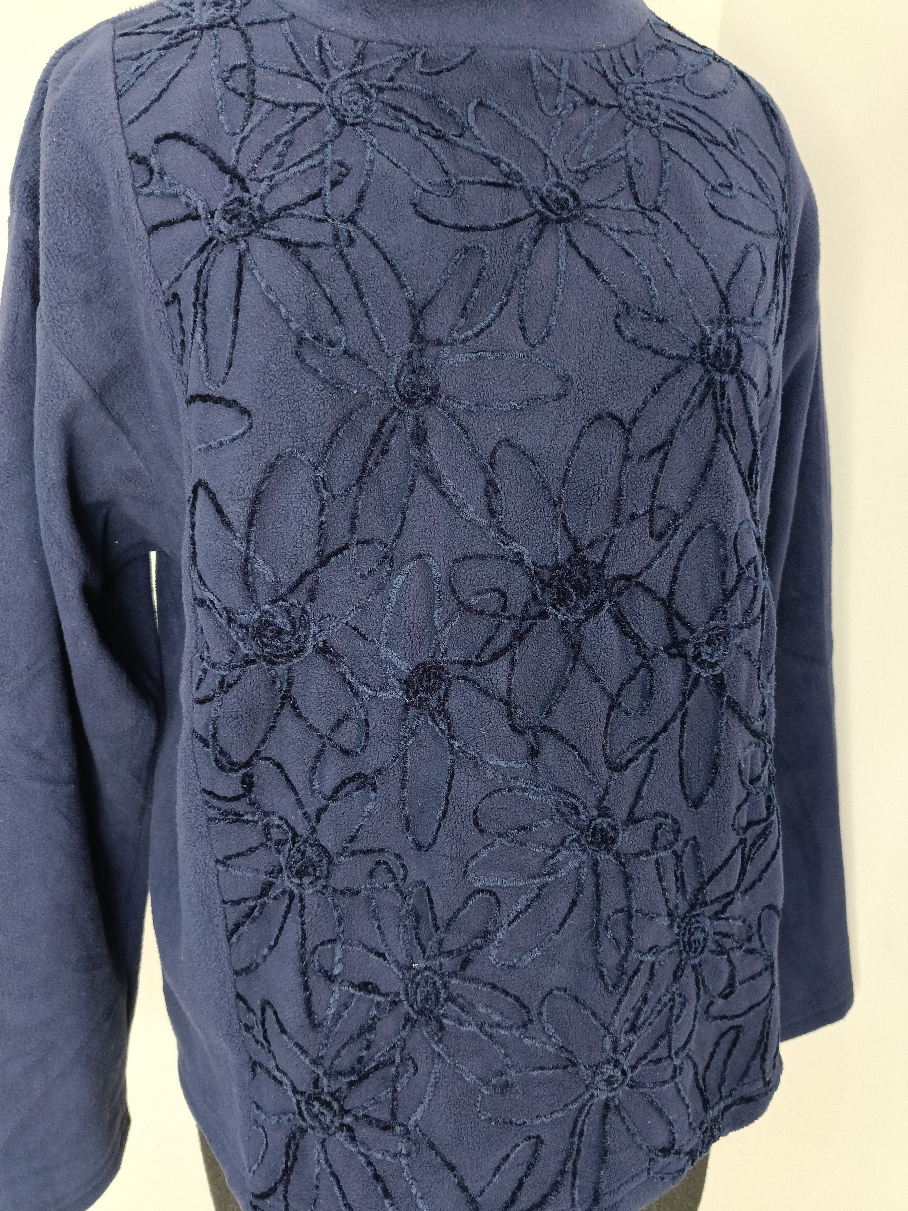 HAI sporting gear by Issey Miyake Japan indigo poly sweater