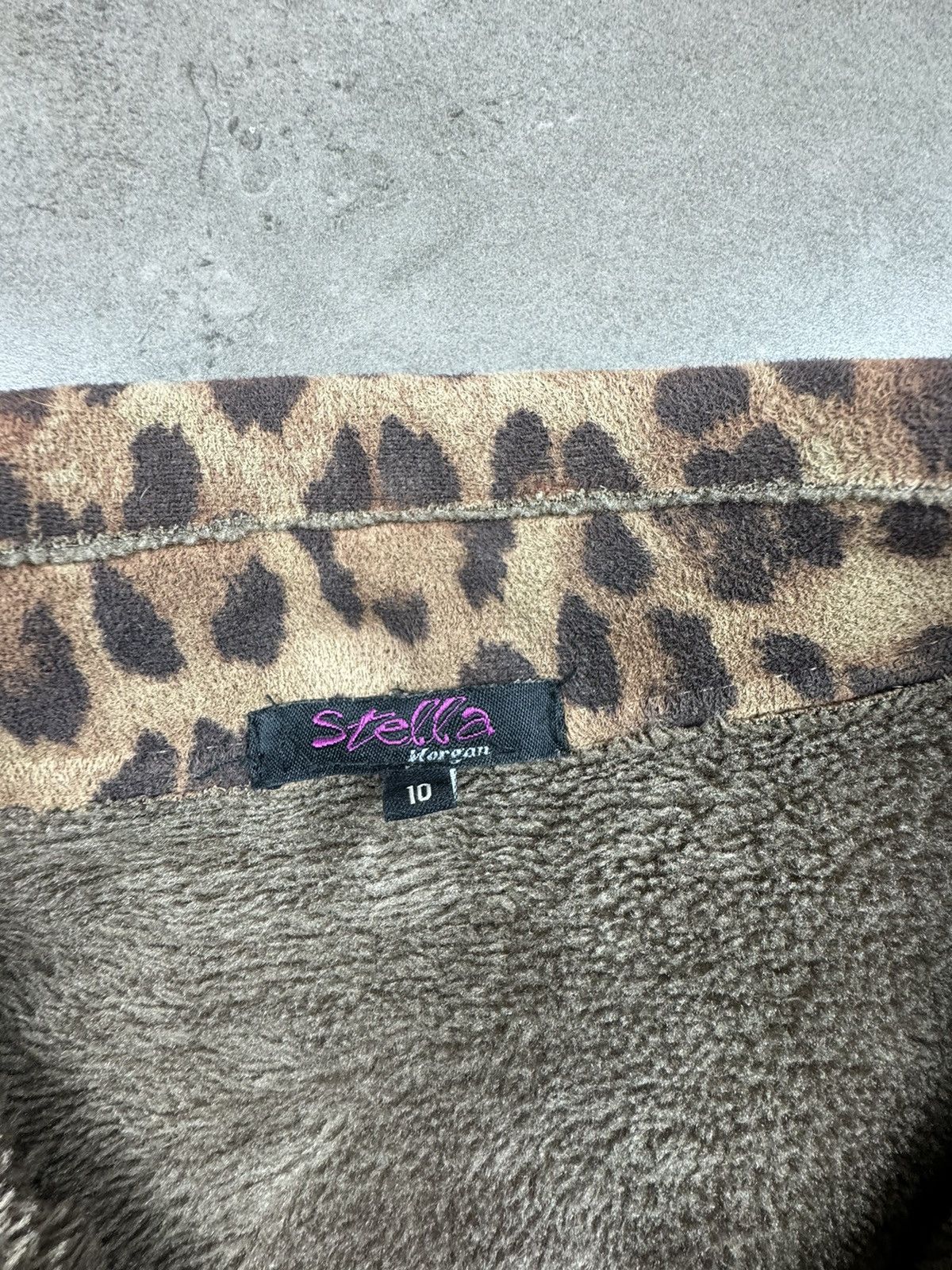 Vintage Style Stella Morgan Leopard Patchwork Size 10