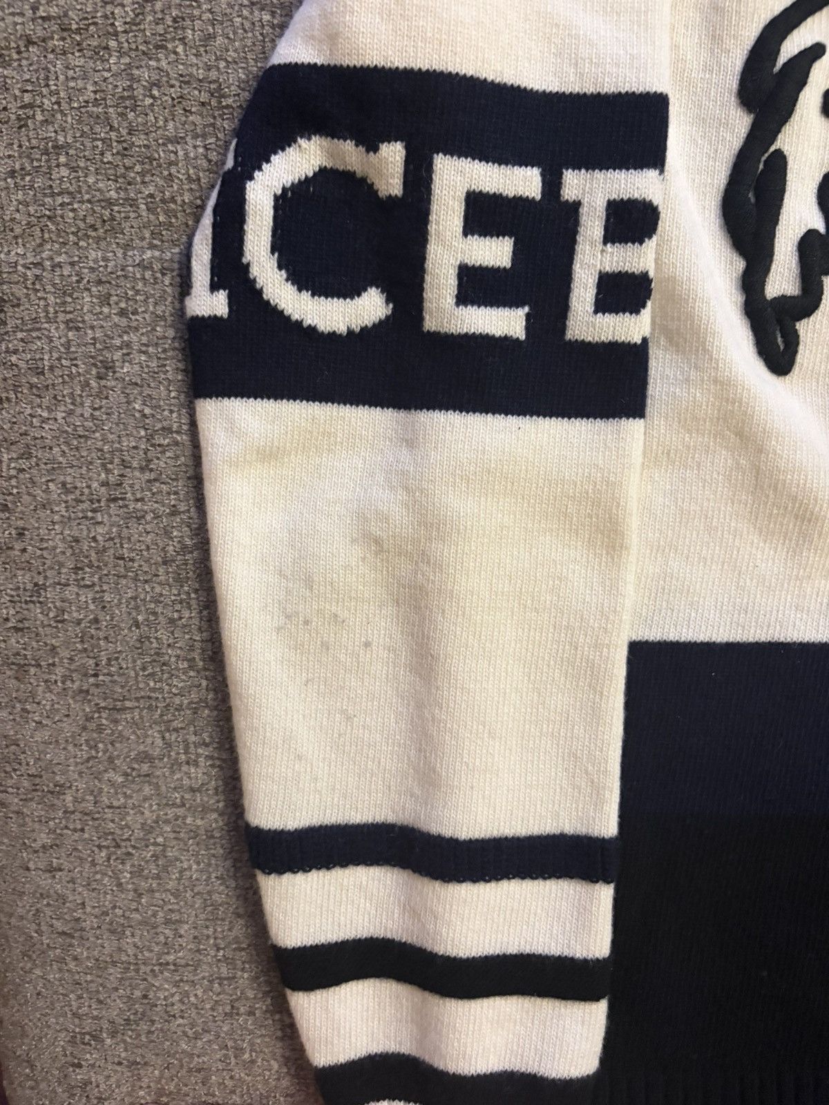 Iceberg Iceberg Popeye Spinach Graphic Knit Sweater Virgin Wool Size US L / EU 52-54 / 3 - 3 Thumbnail