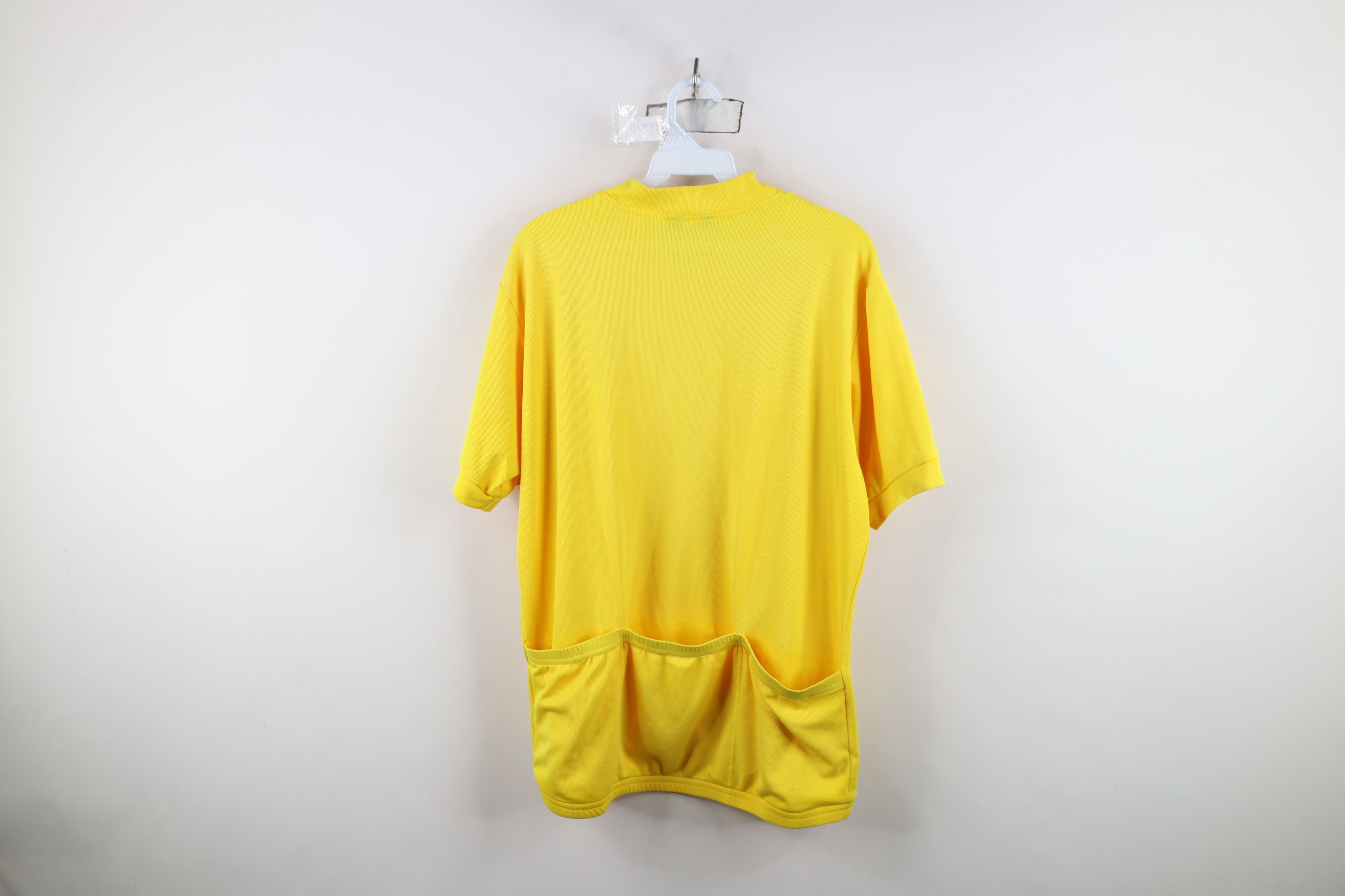 Canari Vintage 90s Canari Half Zip Bicycle Cycling Jersey Yellow Size US L / EU 52-54 / 3 - 12 Thumbnail