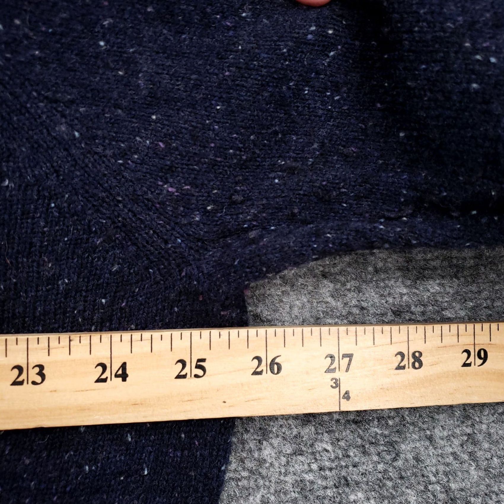 Jos. A. Bank Jos. A. Bank Sweater Mens Large Blue Lambswool 1/4 Zip Mock Neck Pullover Knit Size US L / EU 52-54 / 3 - 5 Thumbnail