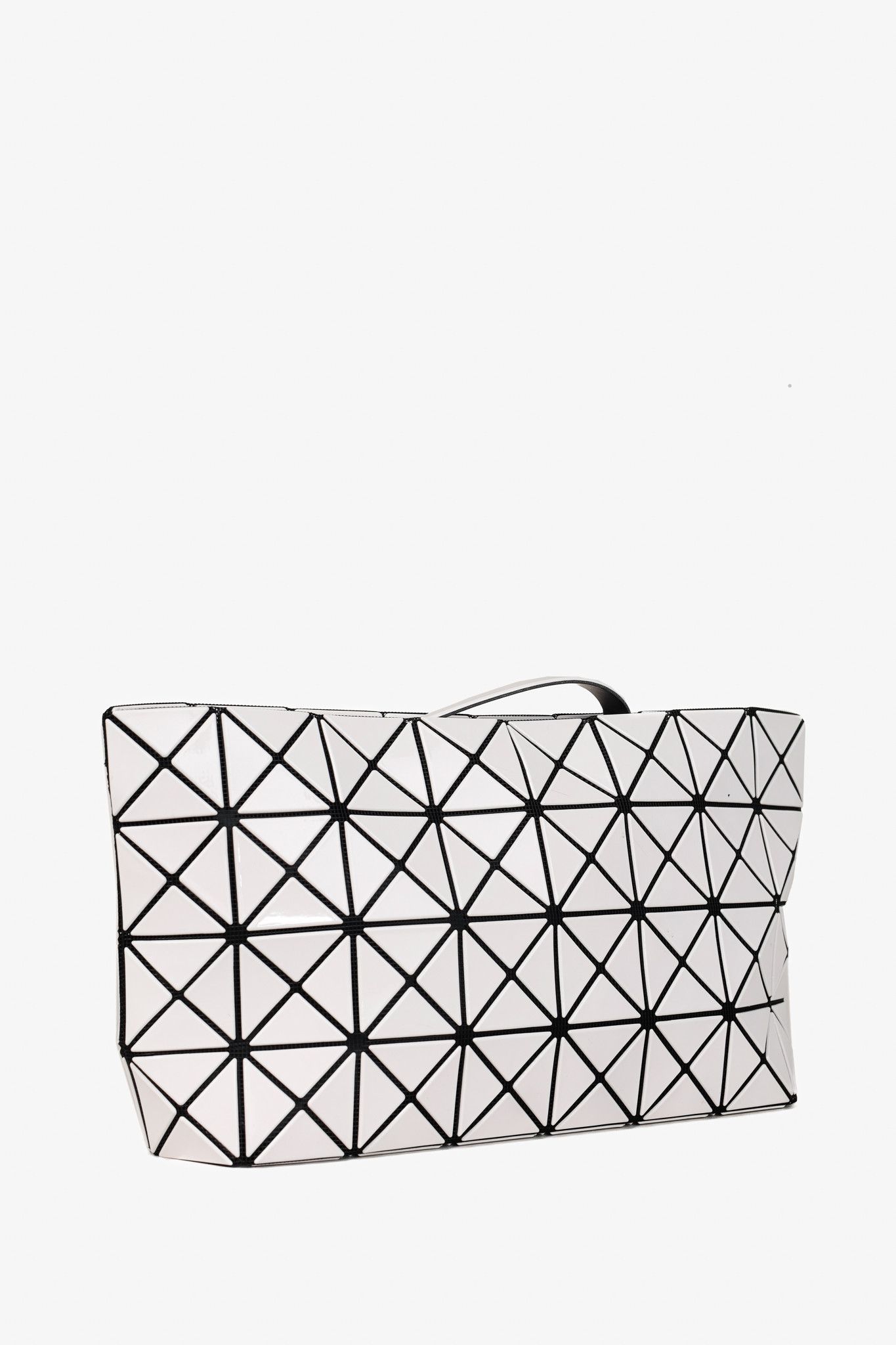 Issey Miyake Bao Bao Bao Bao Issey Miyake White Geometric PVC Clutch Size ONE SIZE - 2 Thumbnail