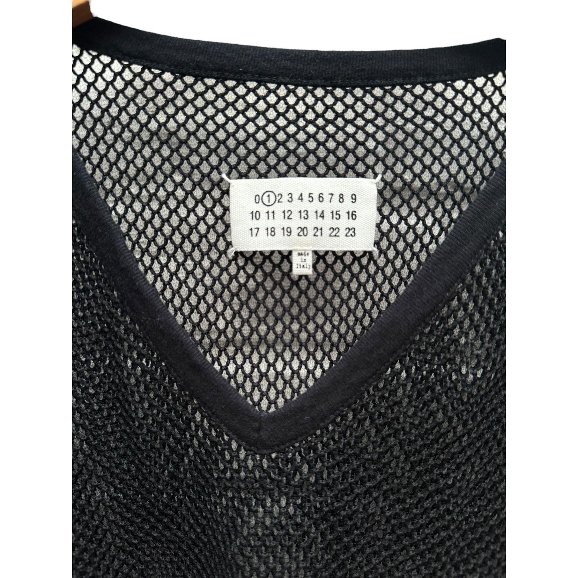 Maison Margiela Black Nylon Mesh T-shirt Size US S / EU 44-46 / 1 - 3 Thumbnail