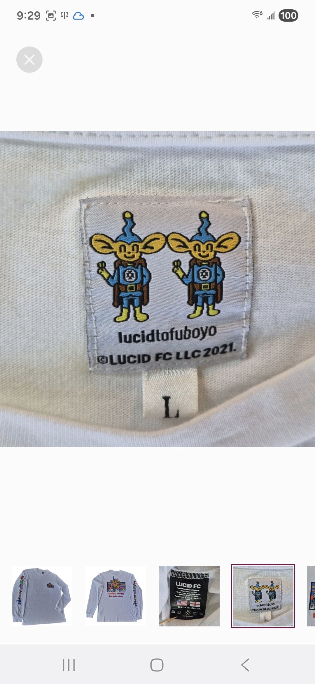 Lucid FC LUCID FC × TOFUBOYO Explore Long-Sleeve T-Shirt Size US L / EU 52-54 / 3 - 4 Thumbnail