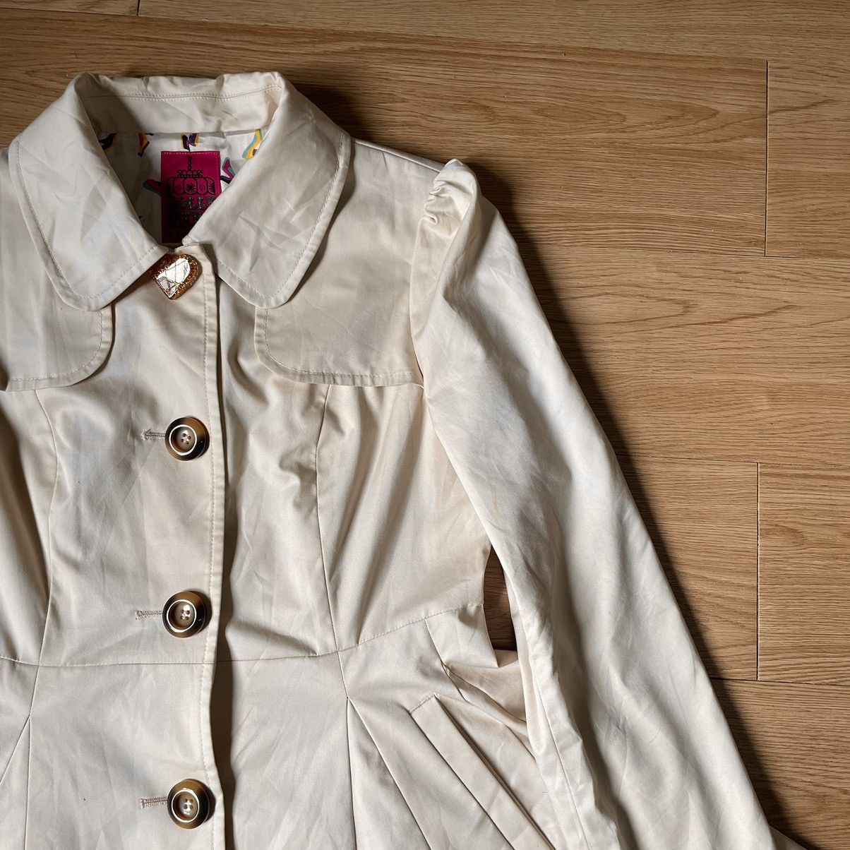 Anna Sui 2000s Archive Dolly Girl By Anna Sui Fit Flare Coat Punk xs Size XS / US 0-2 / IT 36-38 - 2 Thumbnail