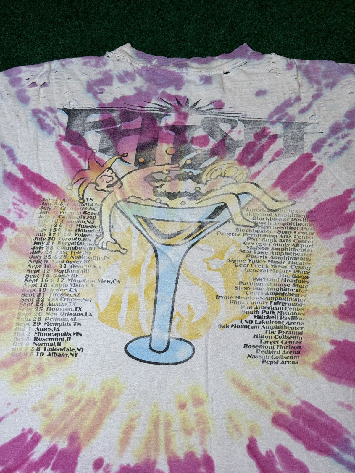 Band Tees × Vintage Vintage 90s Phish Tie Dye Hippie Rare Thrashed Band T Shirt Size US XL / EU 56 / 4 - 5 Thumbnail