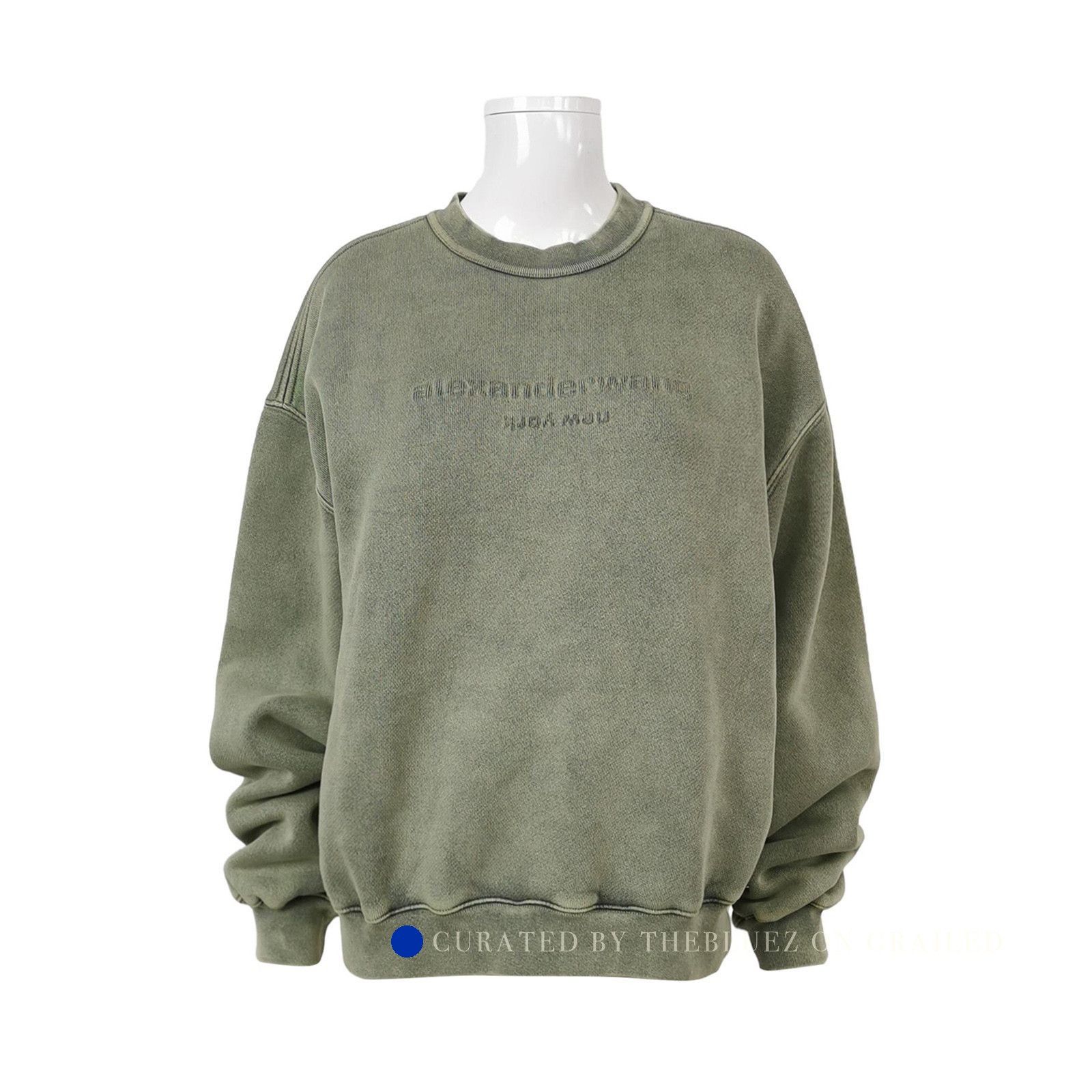 Alexander Wang Logo Crewneck Sweatshirt in Green Size US S / EU 44-46 / 1 - 1 Thumbnail