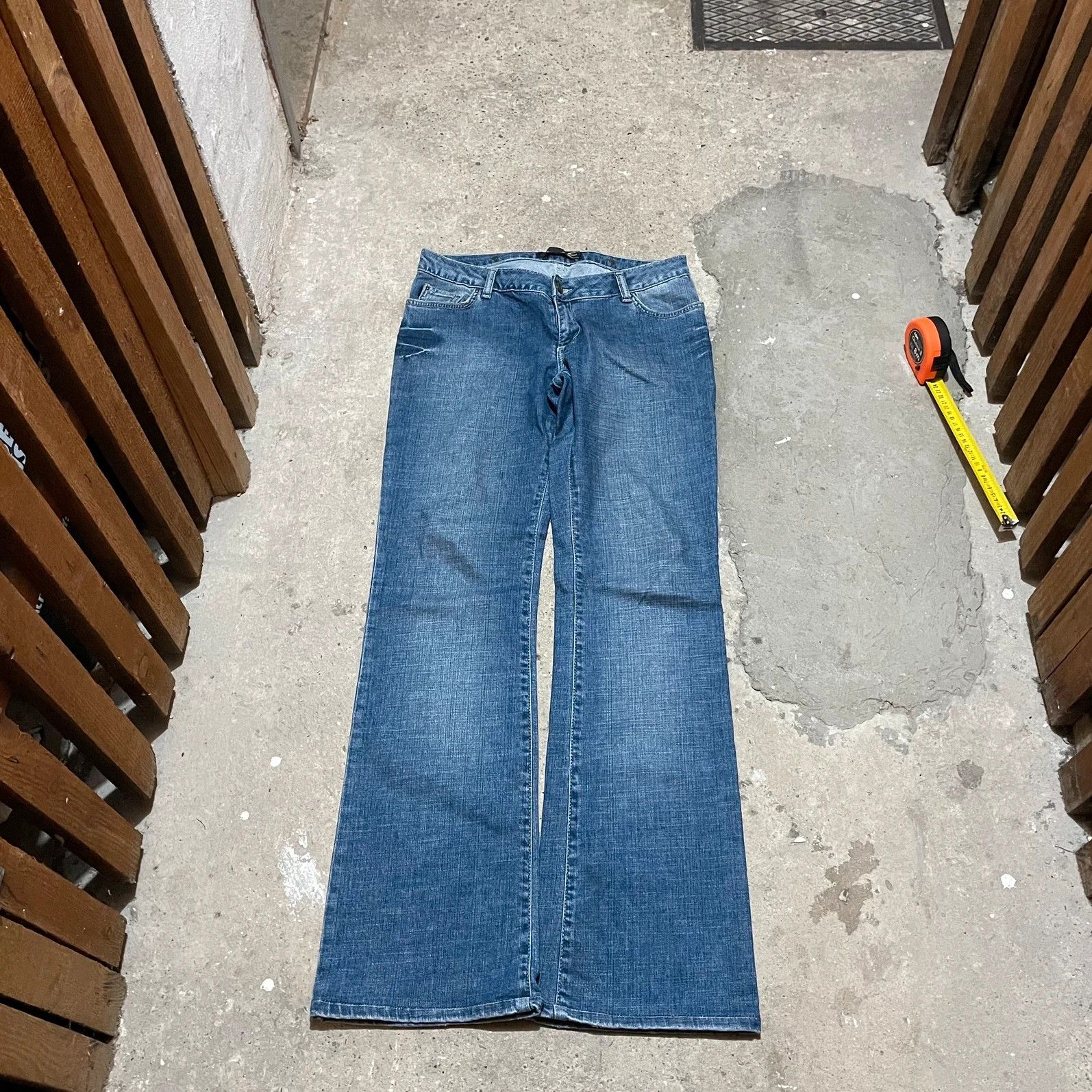 Vintage just cavalli boot cut jeans logo