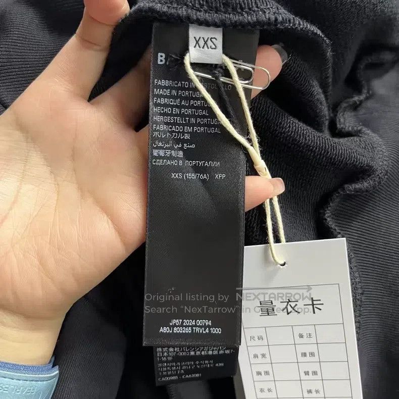 Balenciaga Balenciaga Black Letter Print Hooded Long Sleeve Sweatshir Size US XXS / EU 40 - 3 Thumbnail