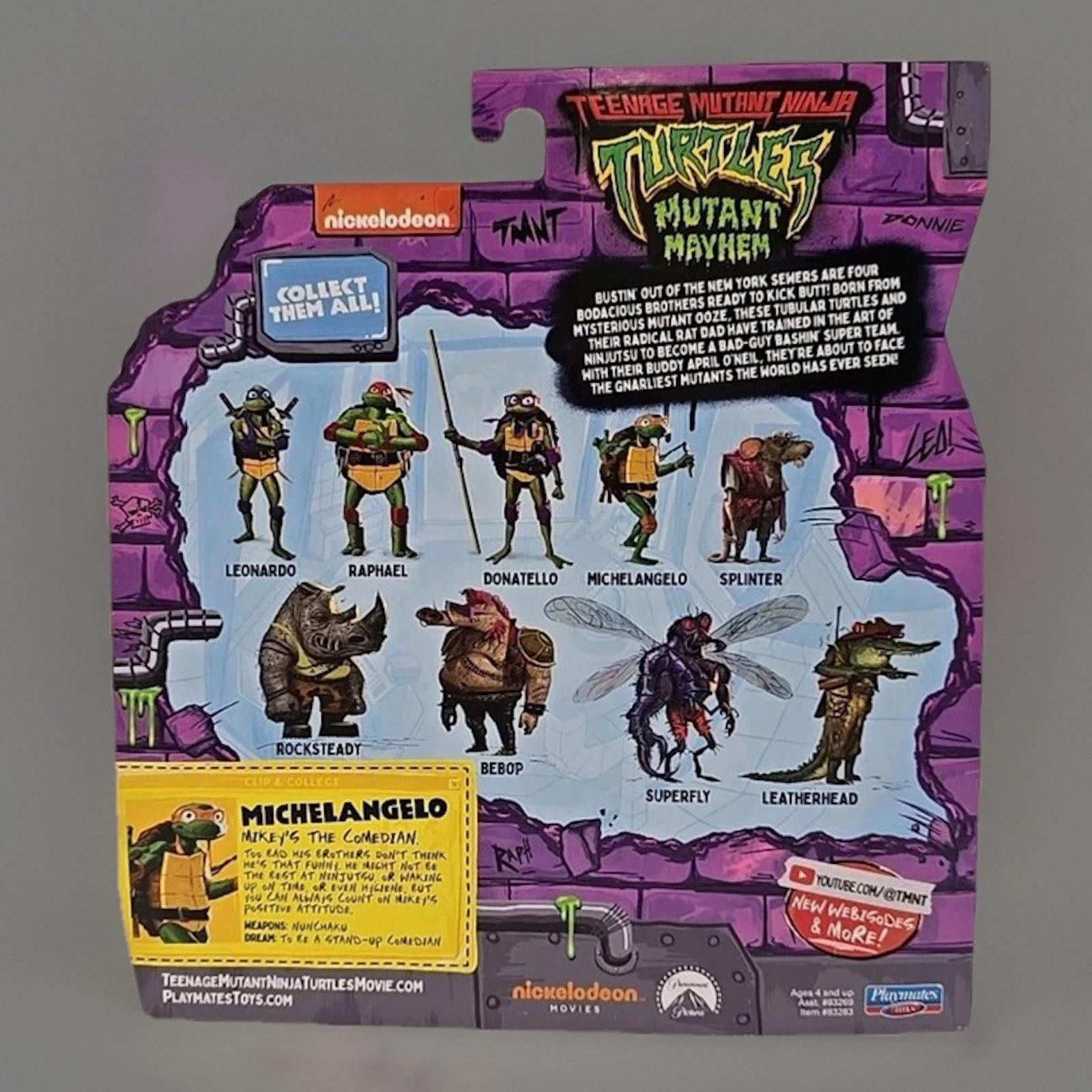 Other TMNT Mutant Mayhem Michelangelo 4.5" Figure Size ONE SIZE - 2 Thumbnail
