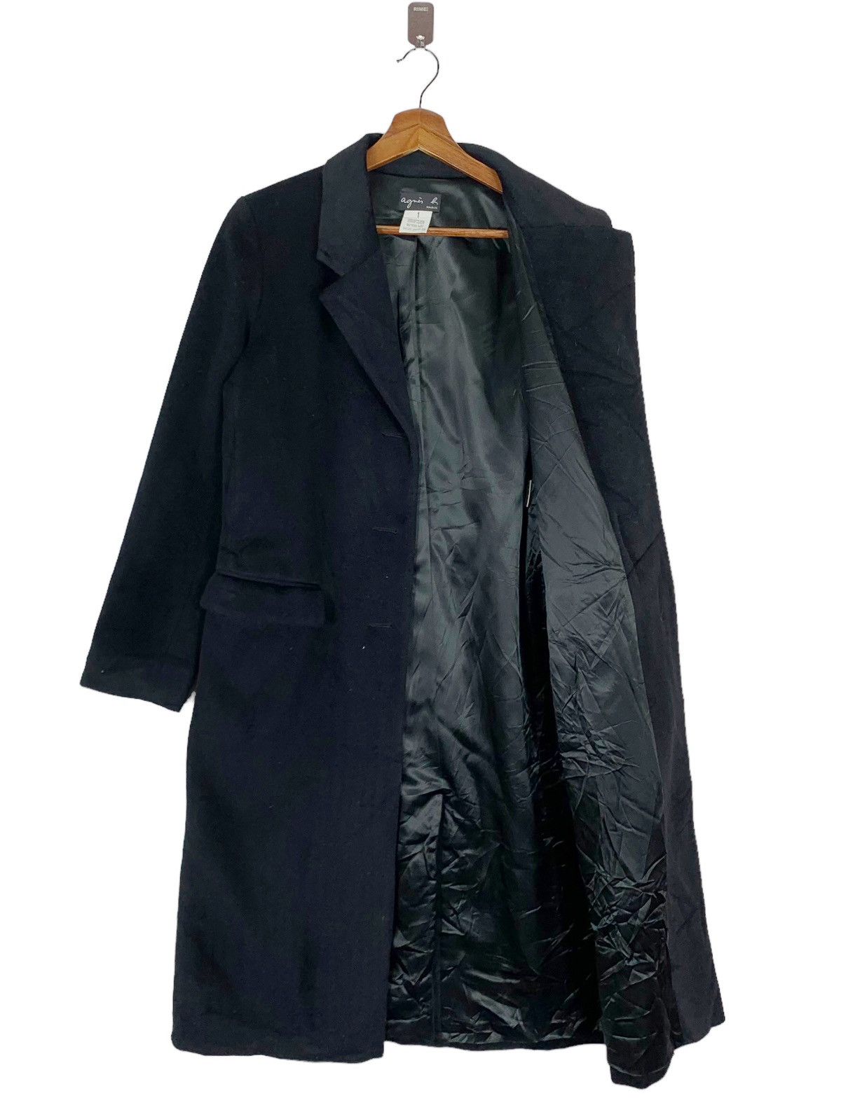 agnes b. AGNES B DESIGNER WOOL LONG COAT Size S / US 4 / IT 40 - 2 Thumbnail