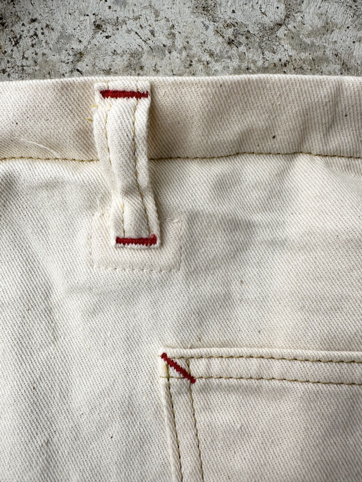 Kapital Kapital Lumber double knee chaps + apron Ivory white pant Size US 36 / EU 52 - 7 Thumbnail