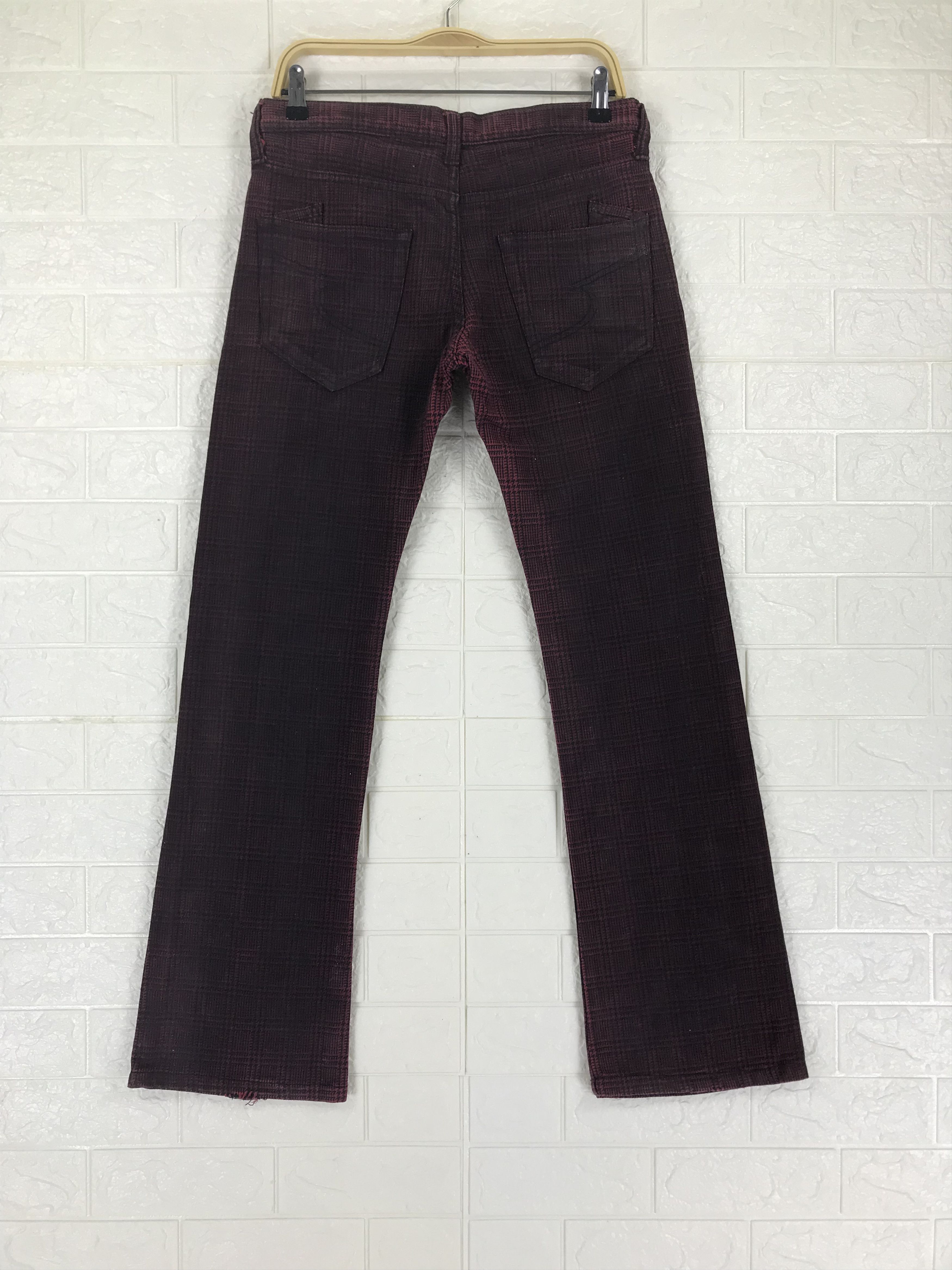 semanticdesign Vintage Semantic Design Plaid Flare Jeans Bell Bottom Denim Size US 32 / EU 48 - 5 Thumbnail
