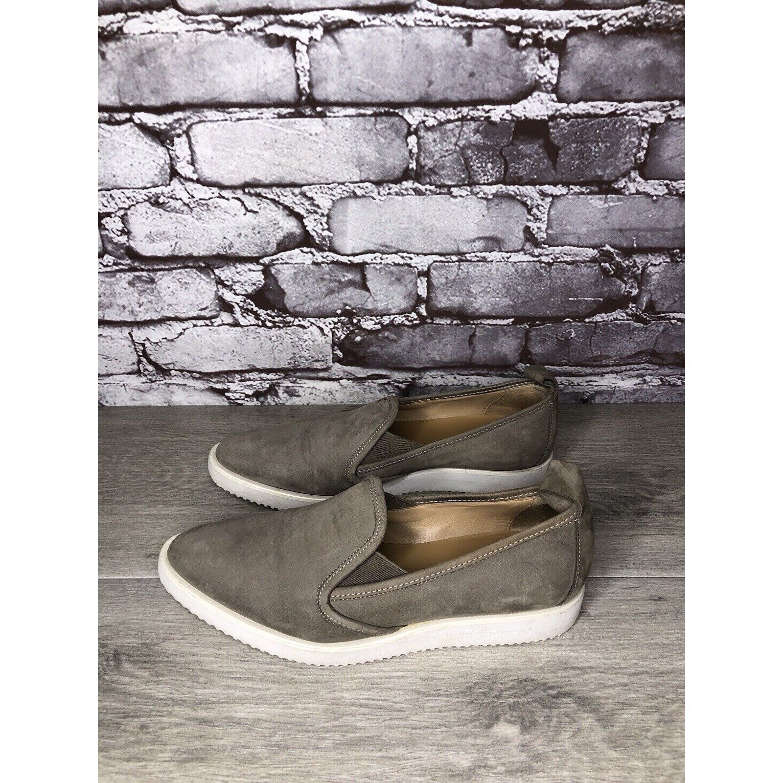 Everlane Everlane Gray Suede Almond Toe Slip On Casual Loafer Shoes W Size US 6 / IT 36 - 12 Thumbnail
