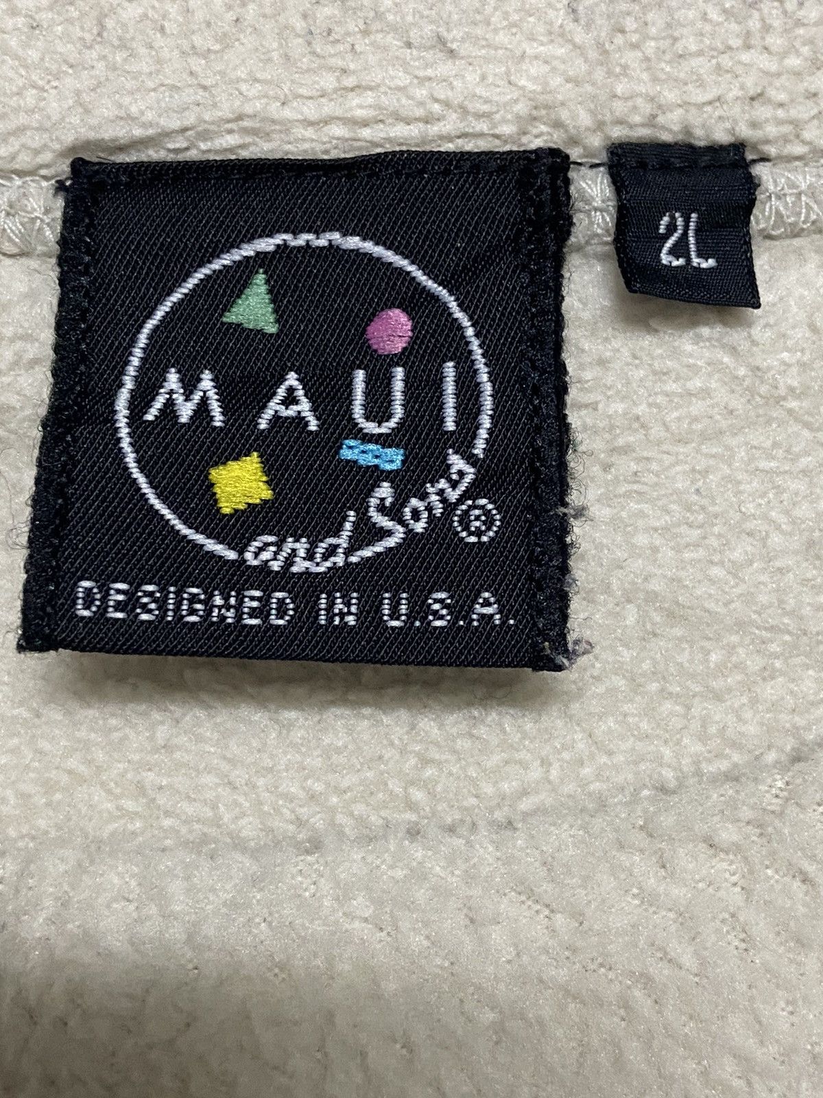 Maui and Sons × Vintage Vintage 90s Maui And Sons Fleece Crewneck Sweatshirt Size US XXL / EU 58 / 5 - 4 Thumbnail