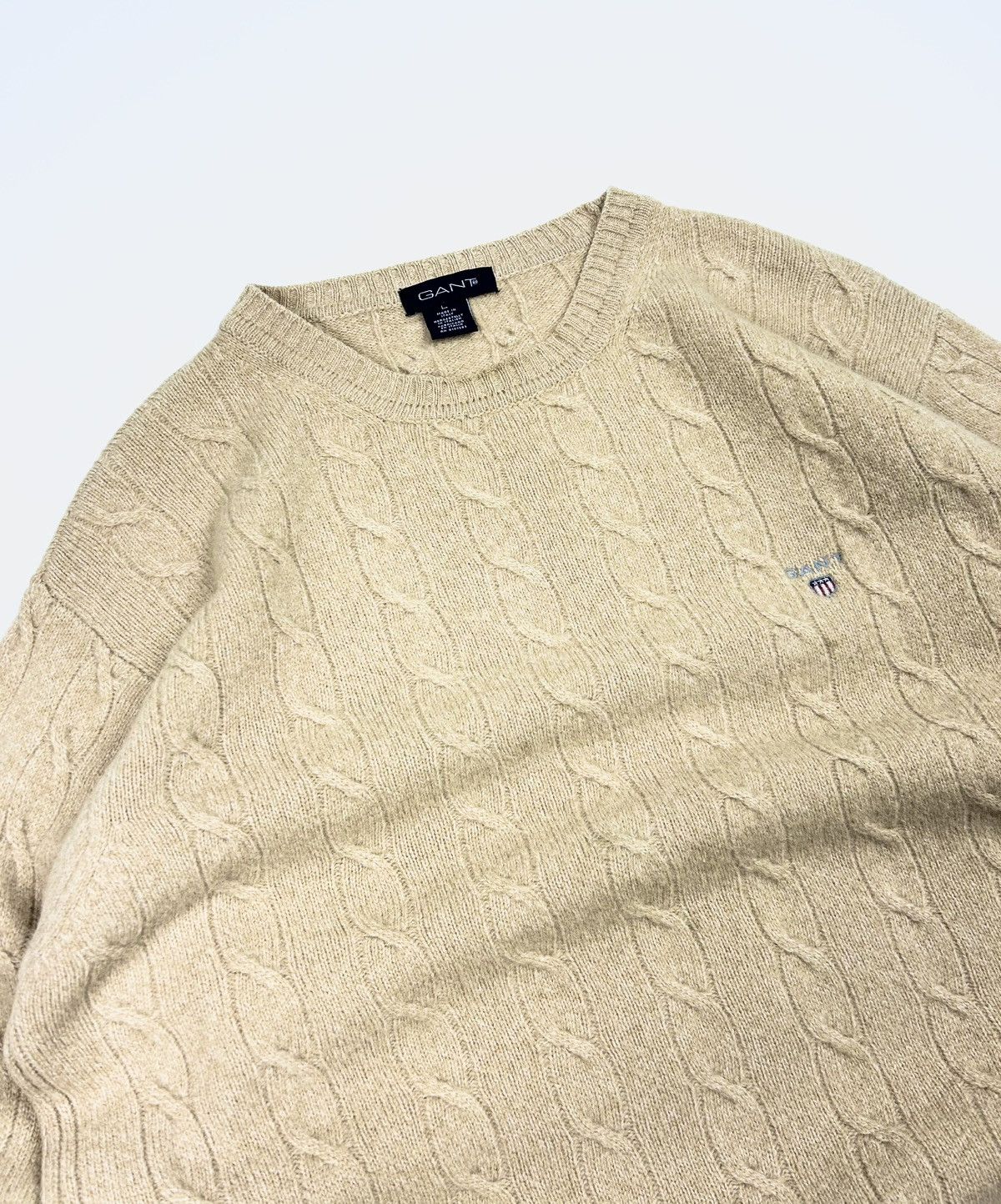 Gant × Vintage Vintage Gant Knited Wool Sweater Size US L / EU 52-54 / 3 - 4 Thumbnail