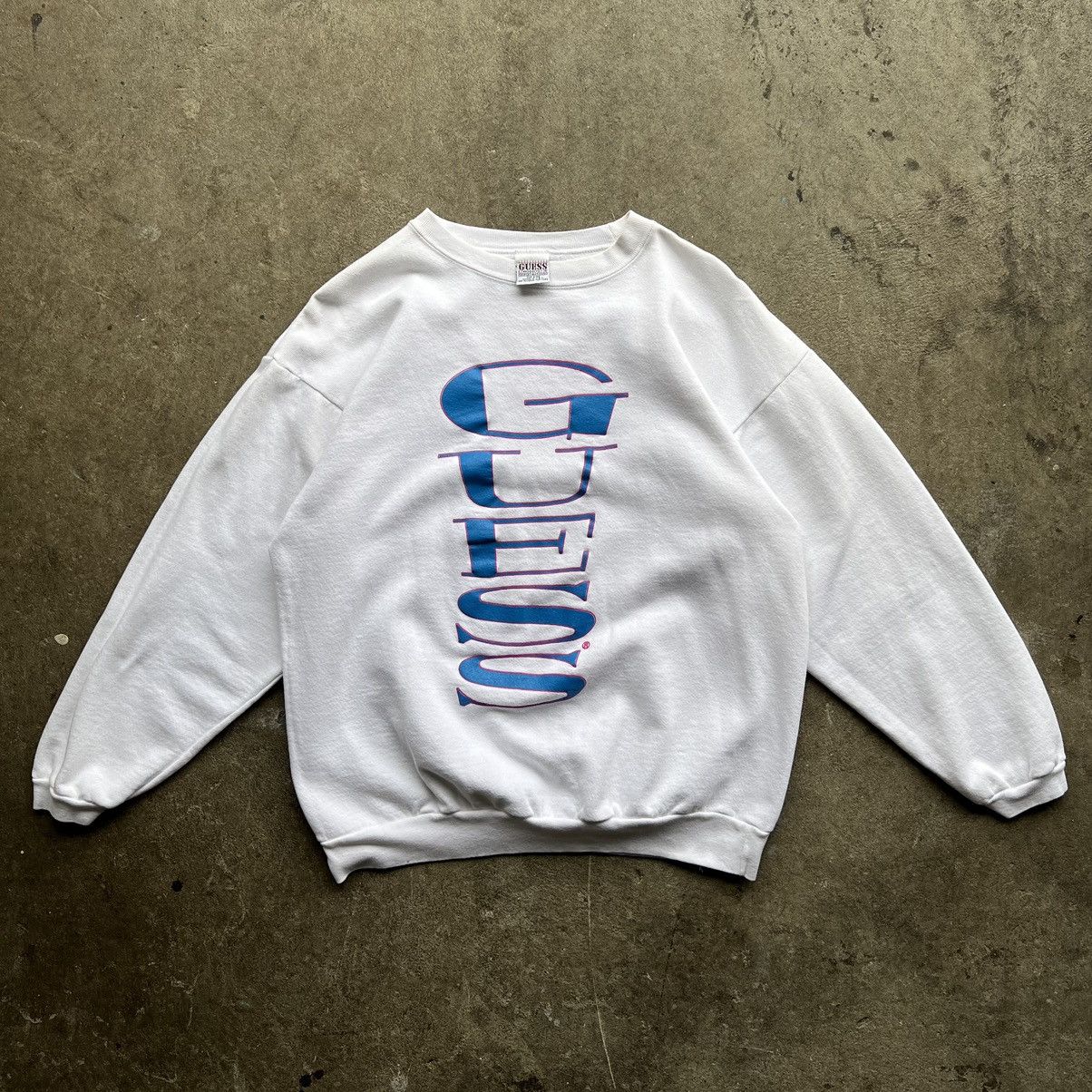 Guess × Vintage Vintage Guess Spellout Logo Crewneck Size US M / EU 48-50 / 2 - 1 Thumbnail