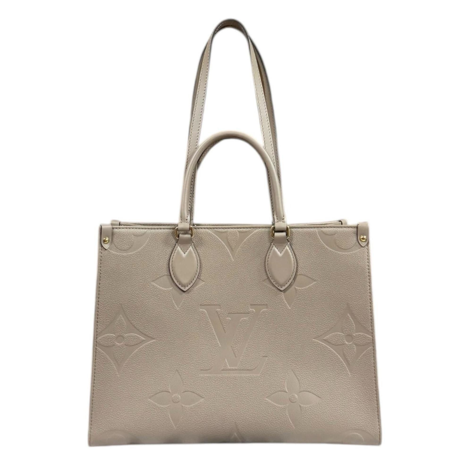 Louis Vuitton On the Go MM Monogram Empreinte Shoulder Bag M45607 Beige Women's LOUIS VUITTON 2-Way