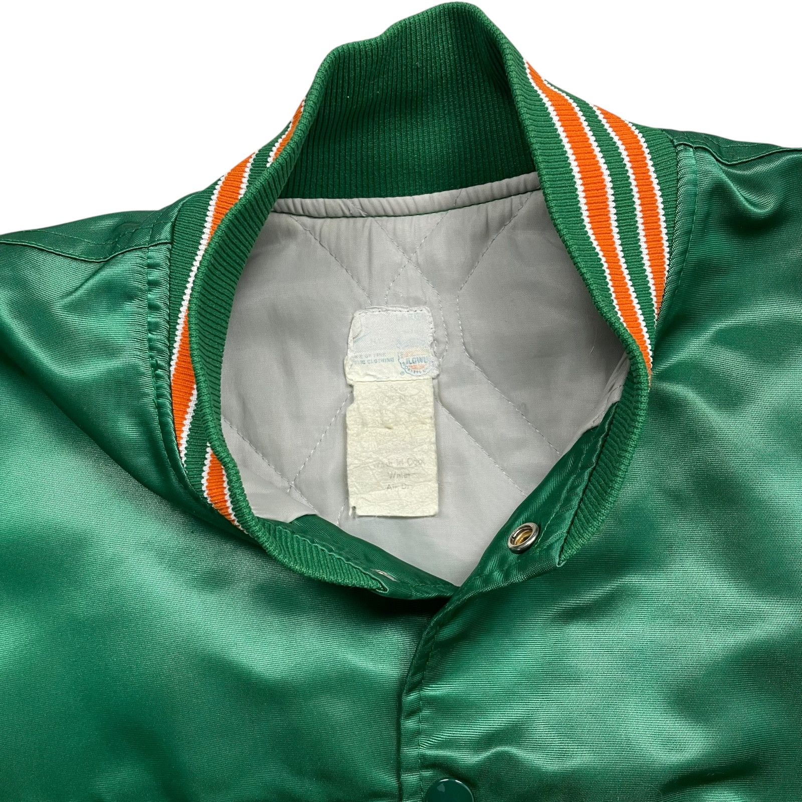 NCAA VTG 80s 90s HAWAII RAINBOW WARRIORS FELCO SATIN JACKET Sz L Size US L / EU 52-54 / 3 - 4 Thumbnail