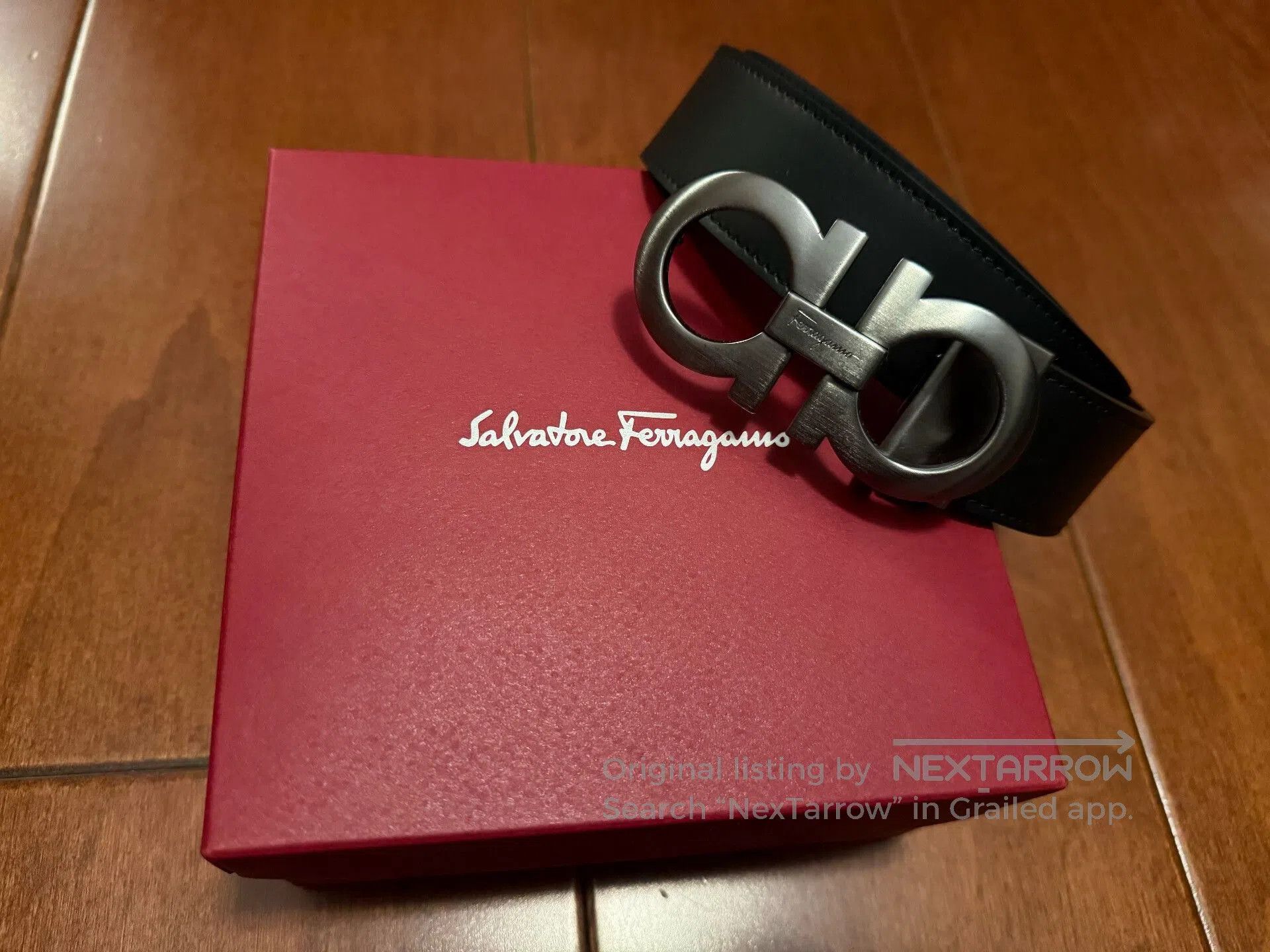 Salvatore Ferragamo Ferragamo Men's Leather Belt. Size ONE SIZE - 1 Thumbnail