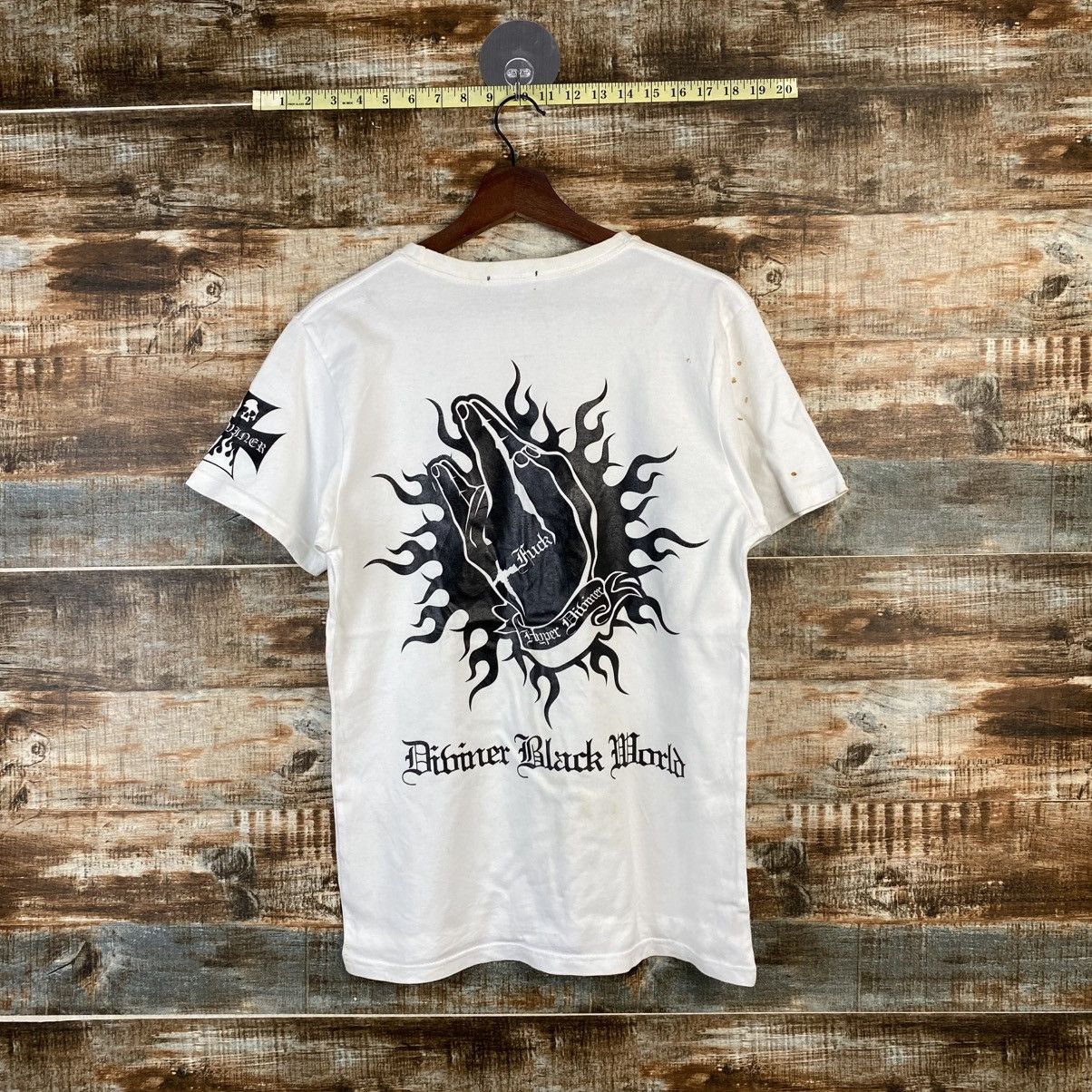 Japanese Brand DL Diviner skull cross White T-Shirt #C862 Size US S / EU 44-46 / 1 - 1 Thumbnail