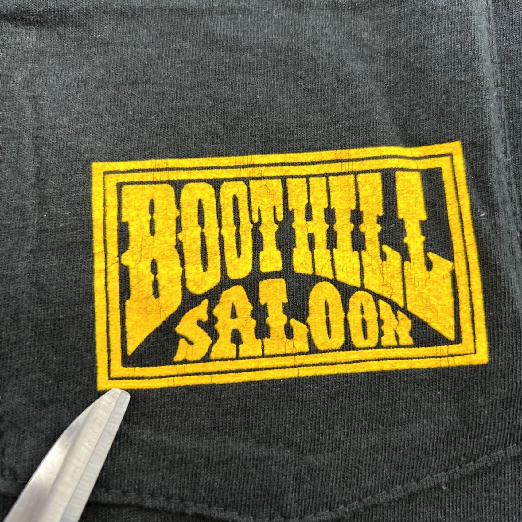 Fruit Of The Loom Vintage Boothill Saloon 1979 Adult M Graphic T-Shirt Daytona Beach 80s Black Nike? Size US M / EU 48-50 / 2 - 6 Thumbnail